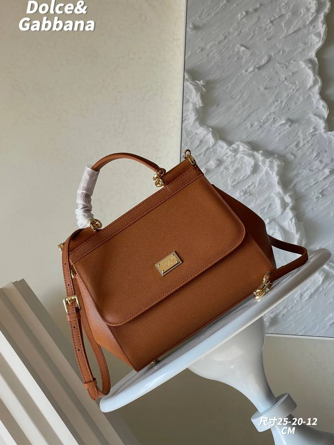 Dolce&Gabbana 2021新款 茶色 ショルダーバッグ