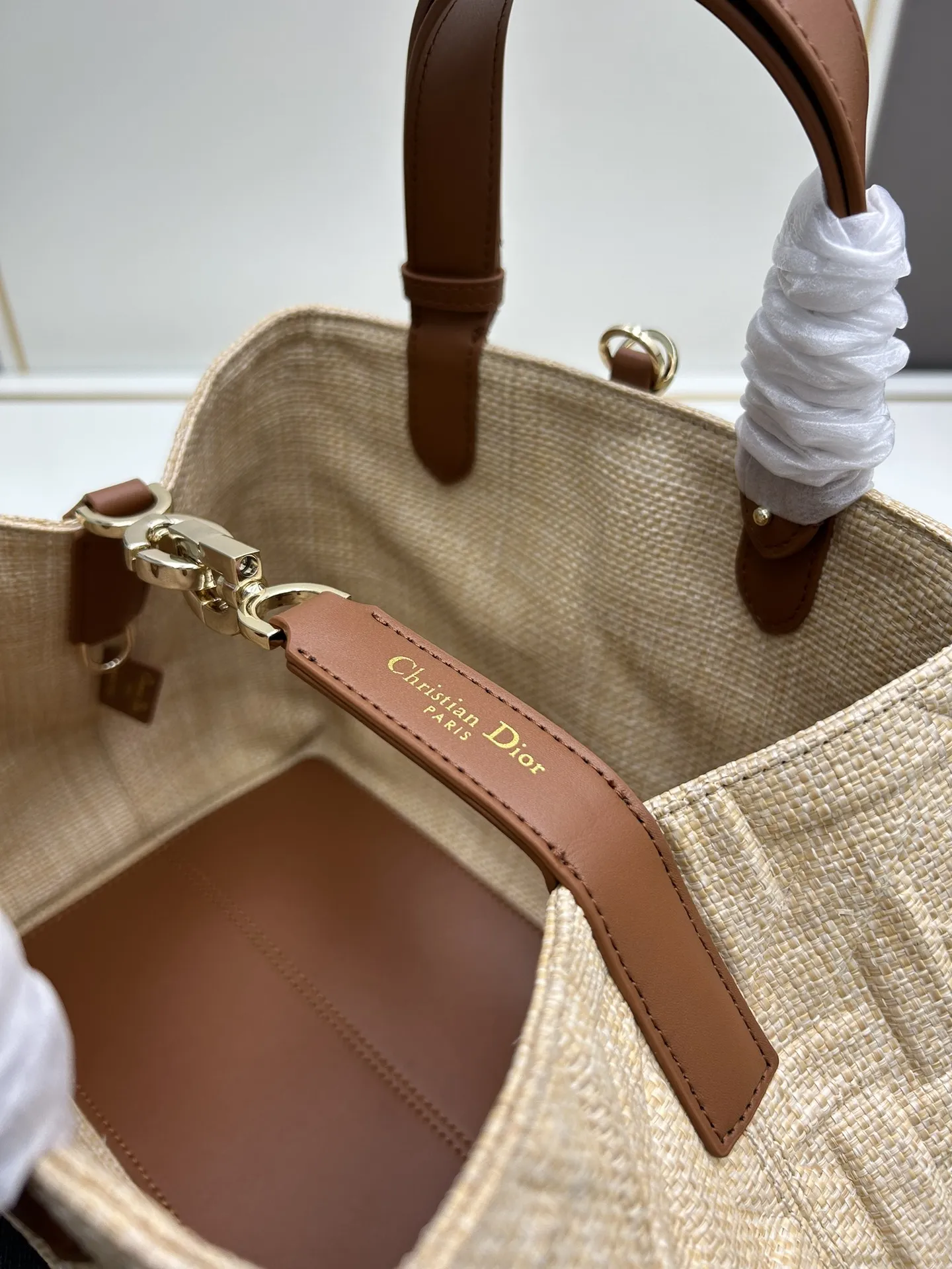 Christian Dior クリーム色 ボストンバッグミニ - 画像 (8)