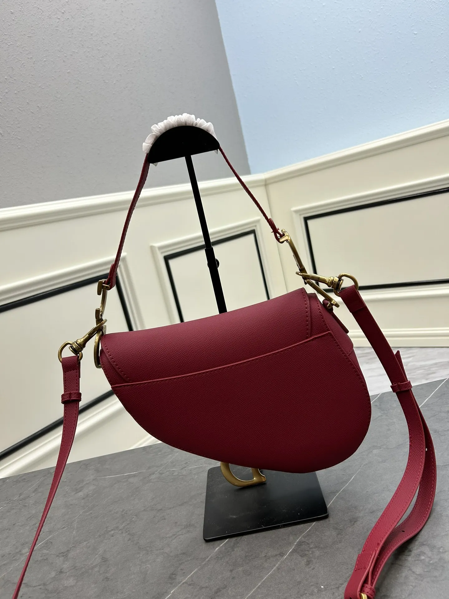 Christian Dior レッド サドルバッグ 細肩帯 - 画像 (3)