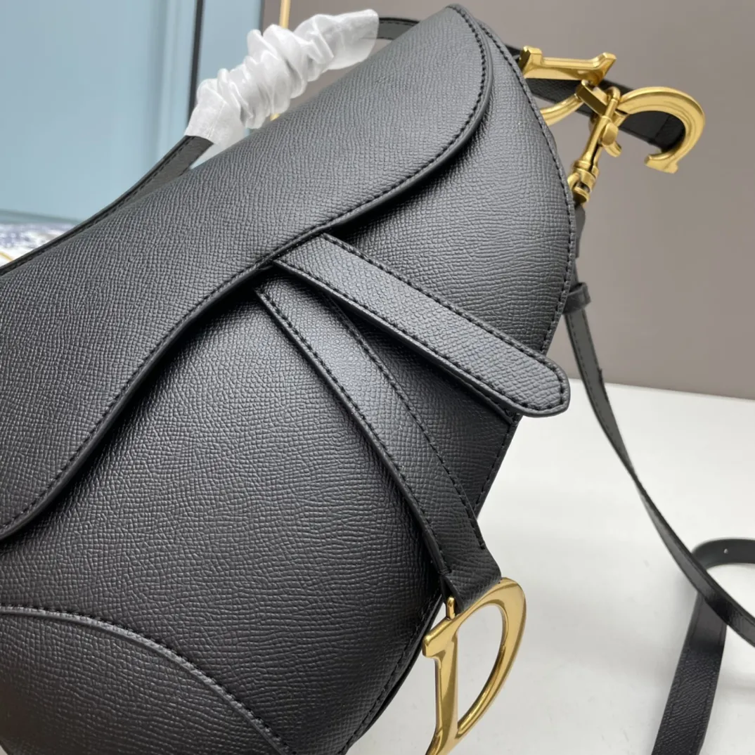 Diorサドルバッグ ブラック 細肩帯スタイル - 画像 (5)