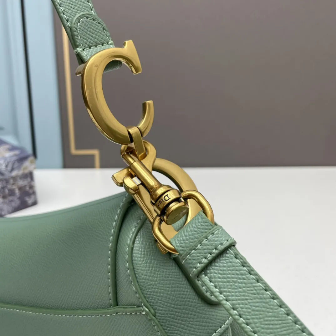 Diorサドルバッグ グリーン 細肩帯スタイル - 画像 (7)