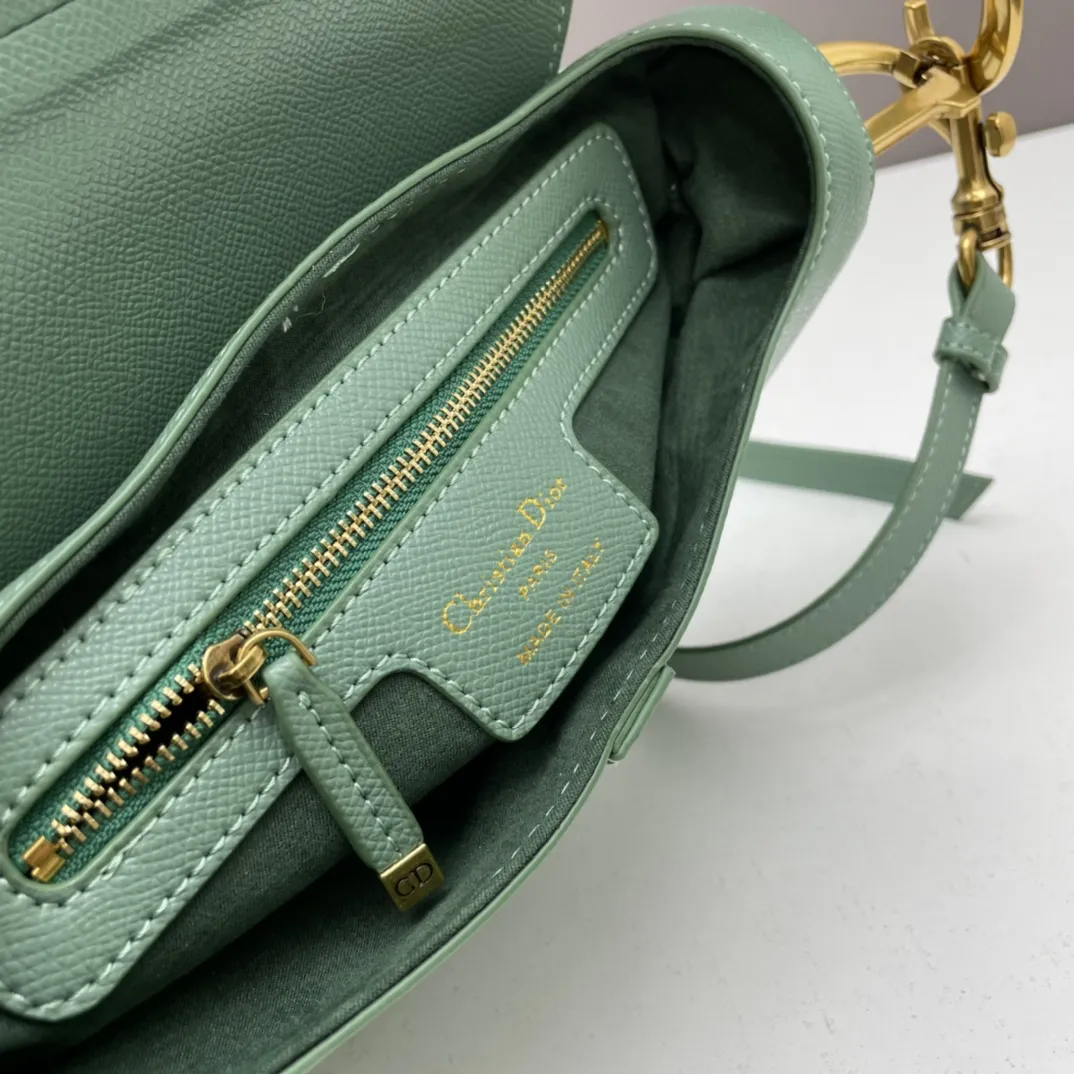 Diorサドルバッグ グリーン 細肩帯スタイル - 画像 (9)