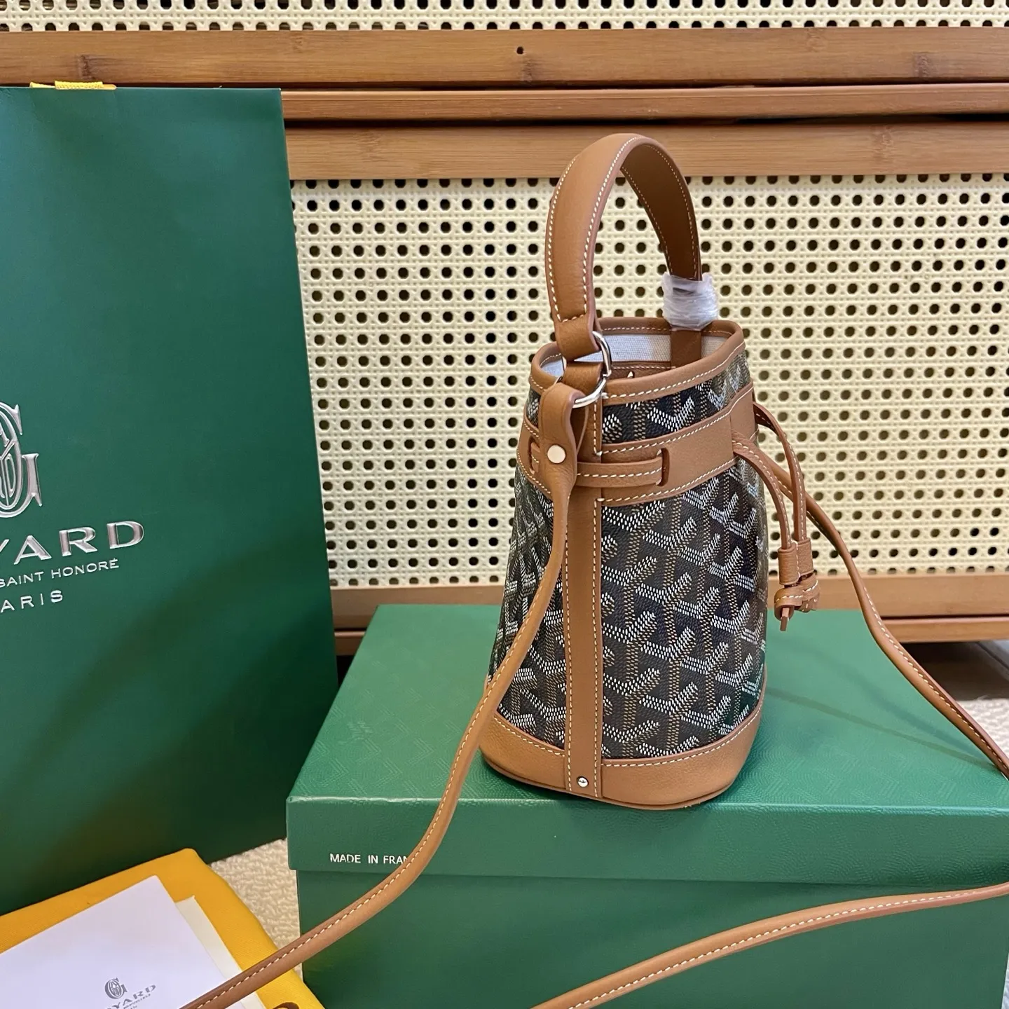 Goyard Petit Flot ブラウンミニバケットバッグ - 画像 (3)