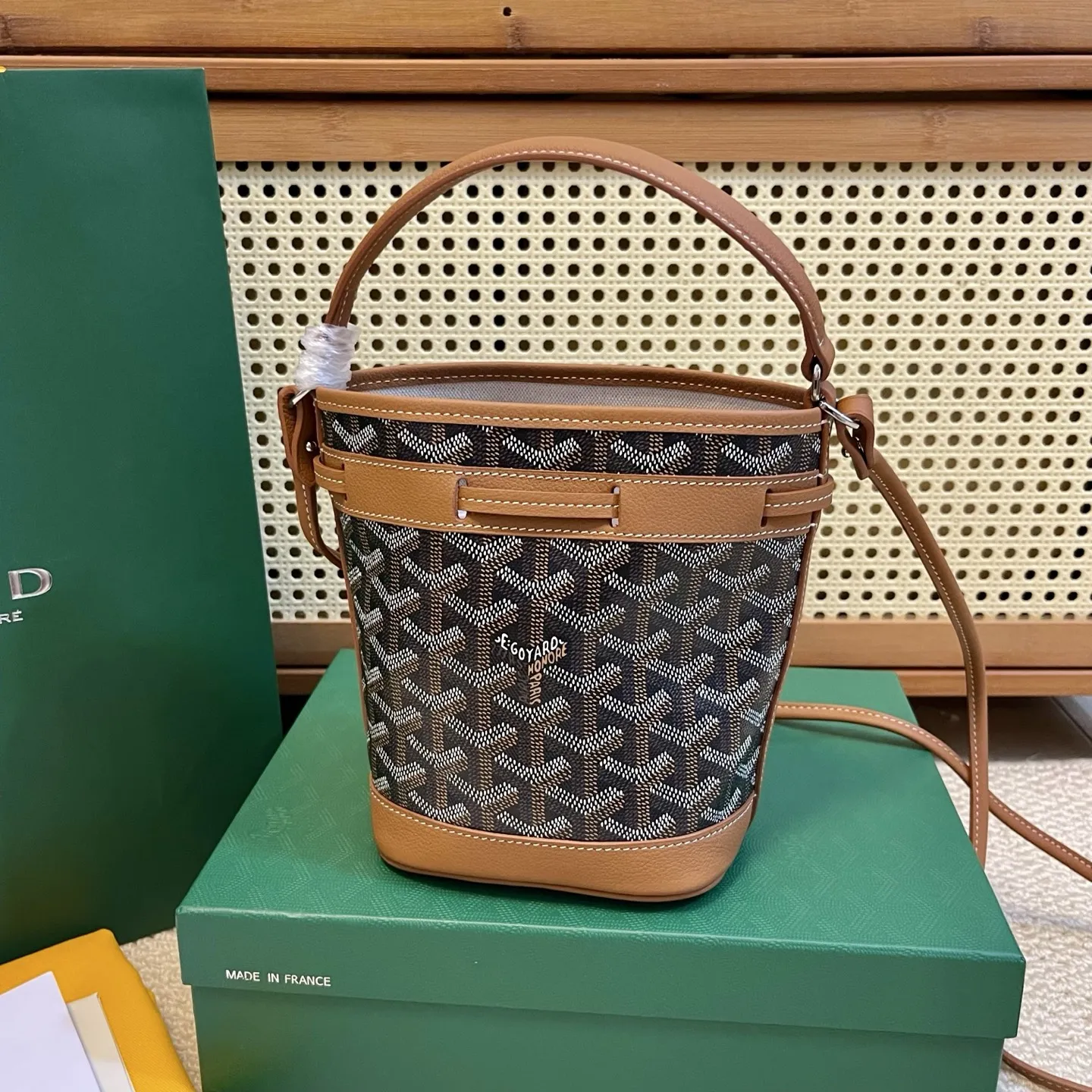 Goyard Petit Flot ブラウンミニバケットバッグ - 画像 (4)