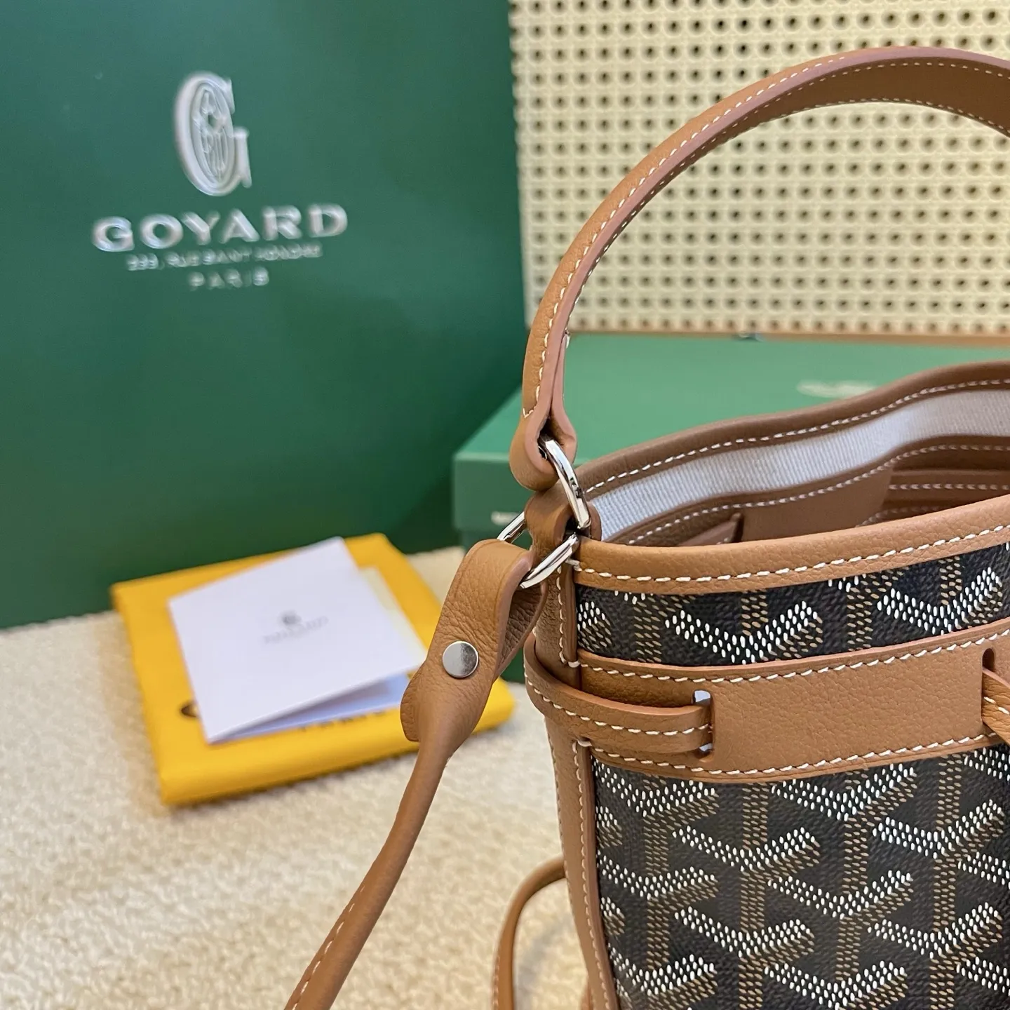 Goyard Petit Flot ブラウンミニバケットバッグ - 画像 (6)
