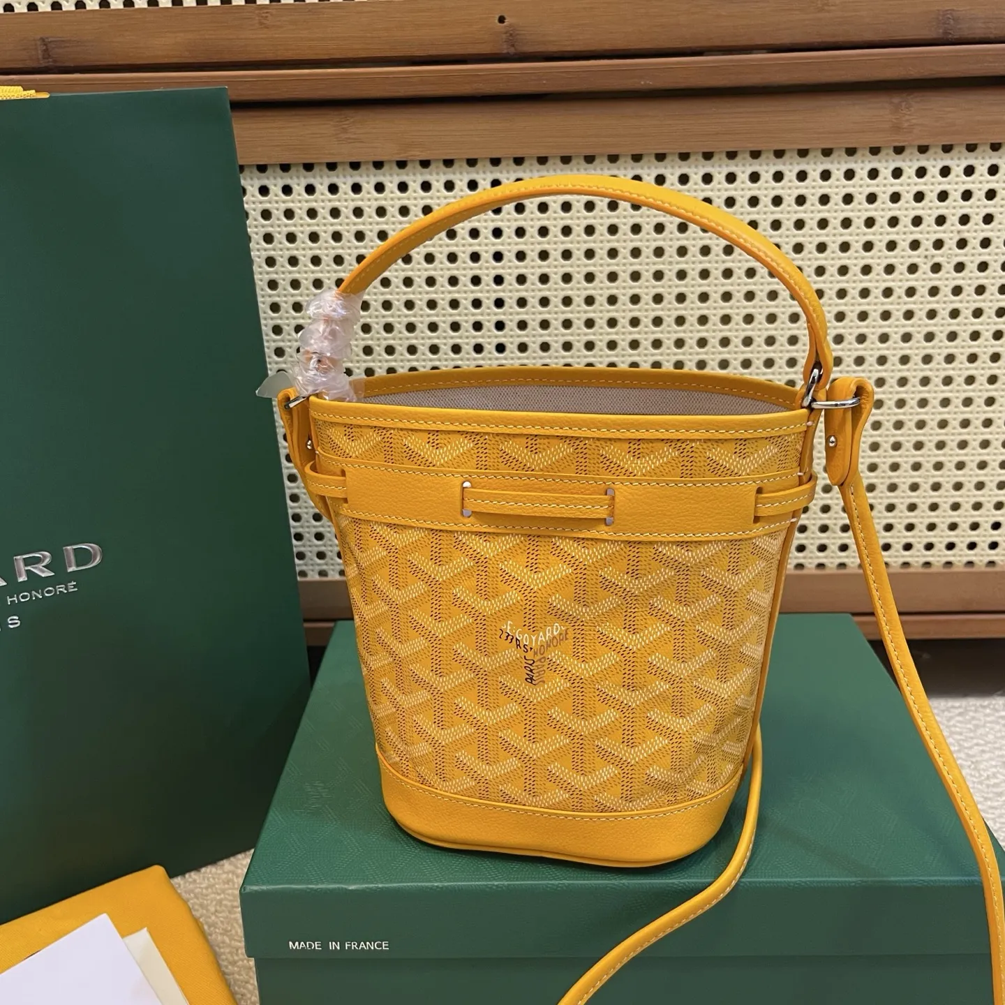 Goyard Petit Flot イエロー ミニバケットバッグ - 画像 (4)