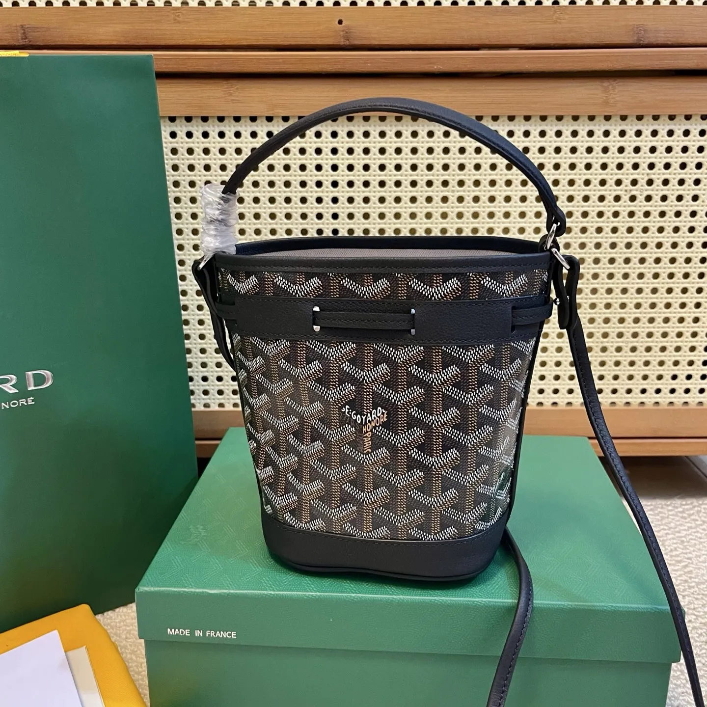 Goyard Petit Flot ブラックミニバケットバッグ - 画像 (4)