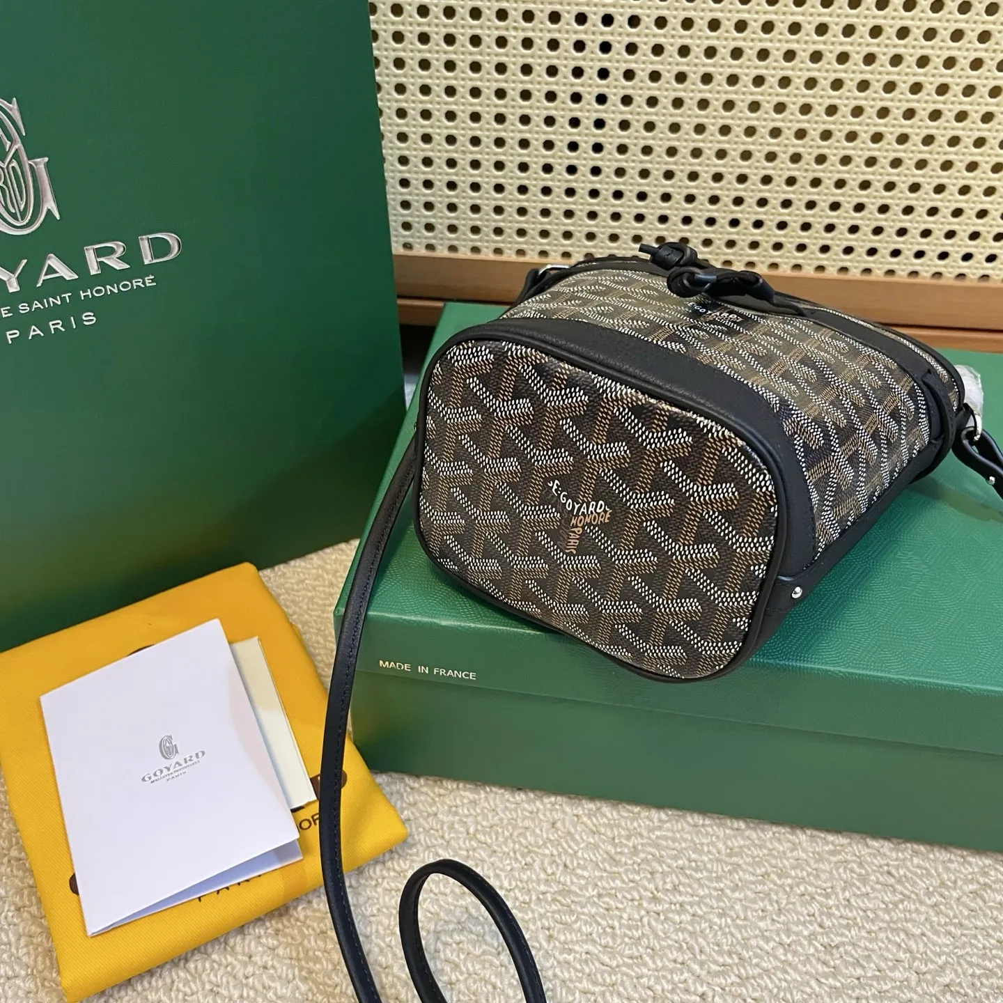 Goyard Petit Flot ブラックミニバケットバッグ - 画像 (5)