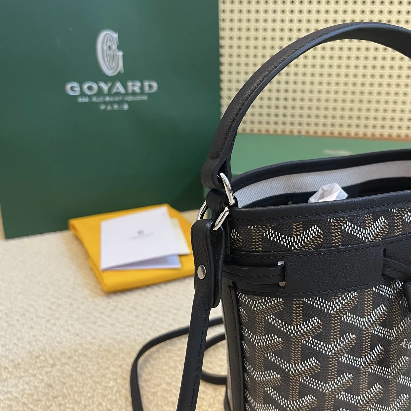 Goyard Petit Flot ブラックミニバケットバッグ - 画像 (6)