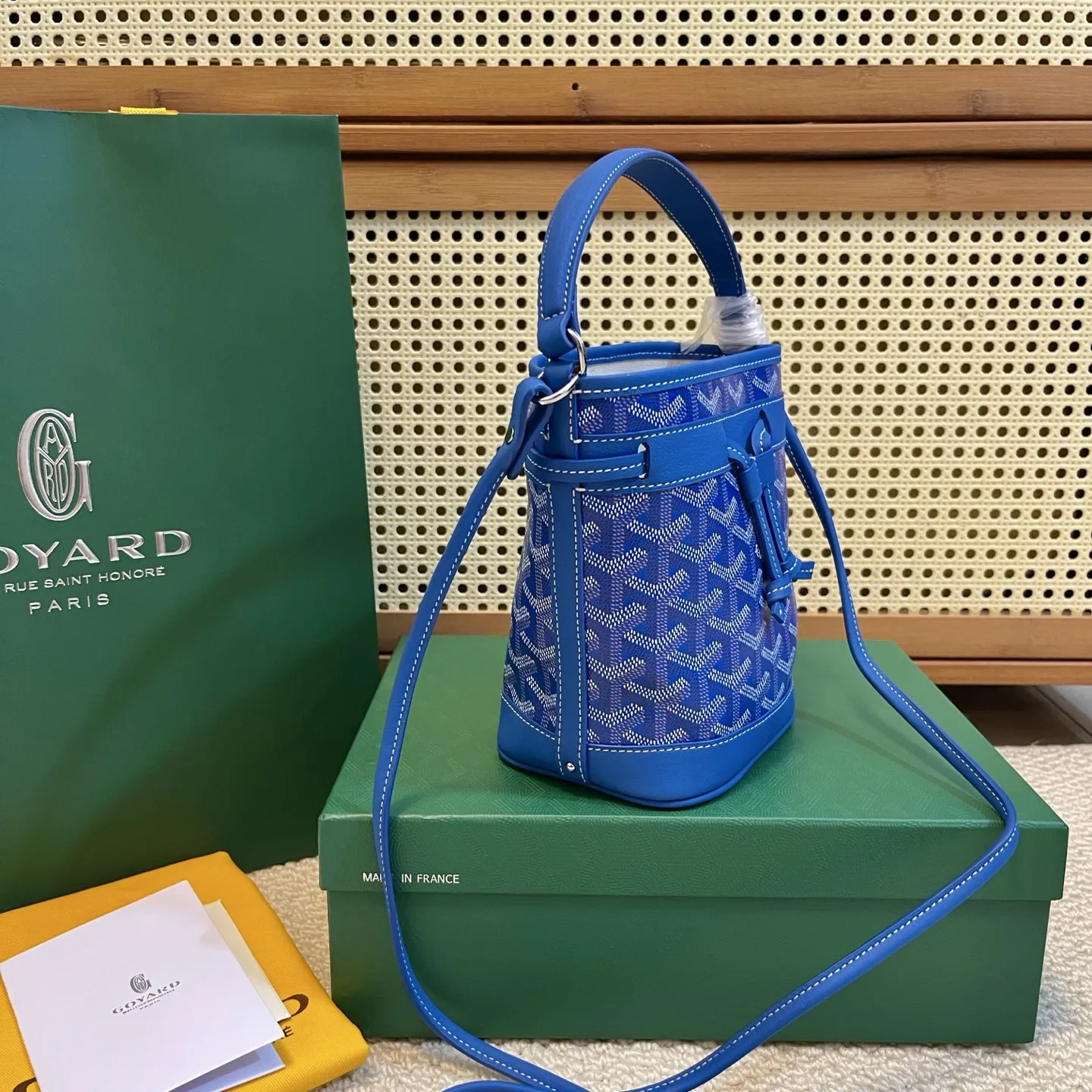 Goyard Petit Flot ブルー ミニバケットバッグ - 画像 (3)