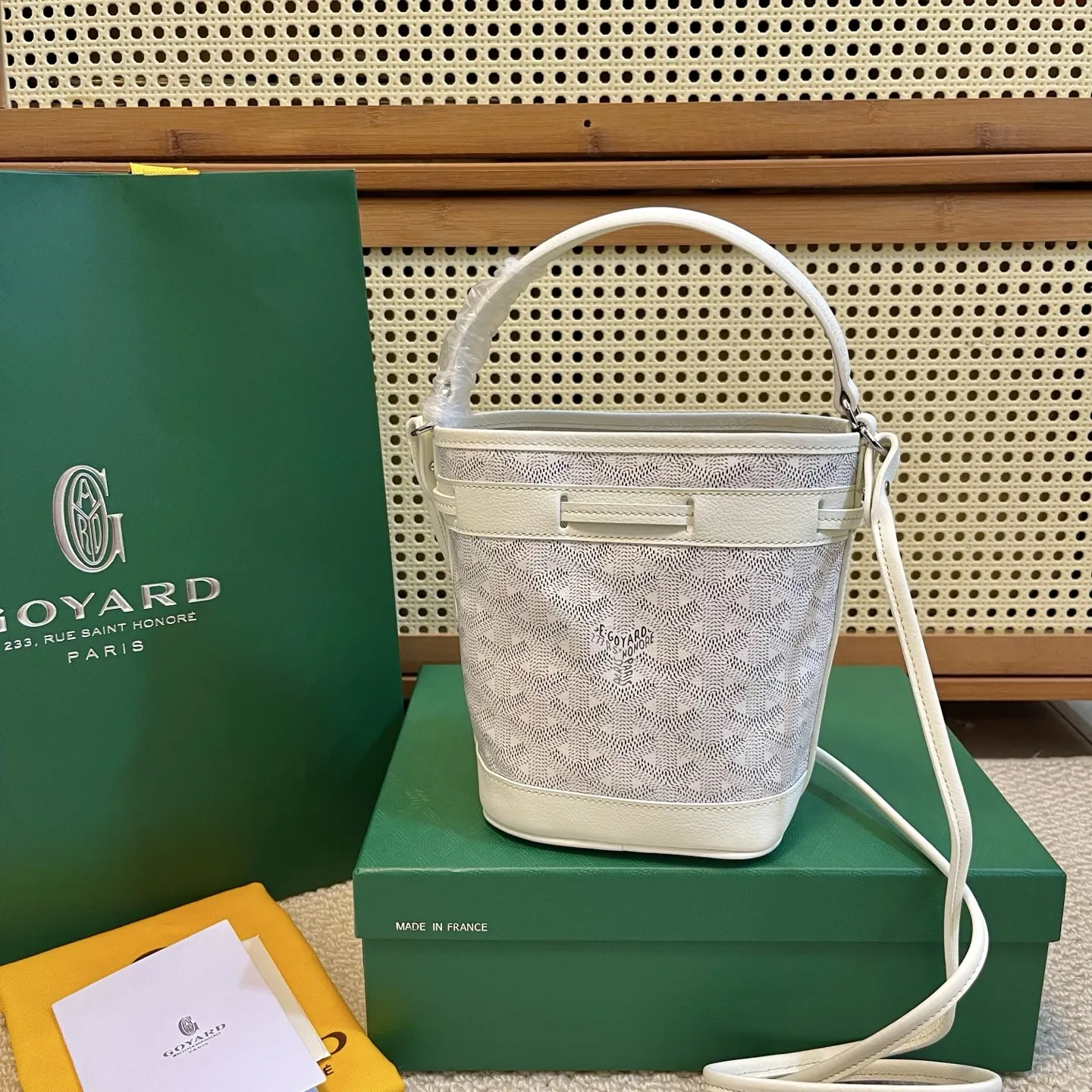 Goyard Petit Flot ミニバケットバッグ ホワイト - 画像 (4)