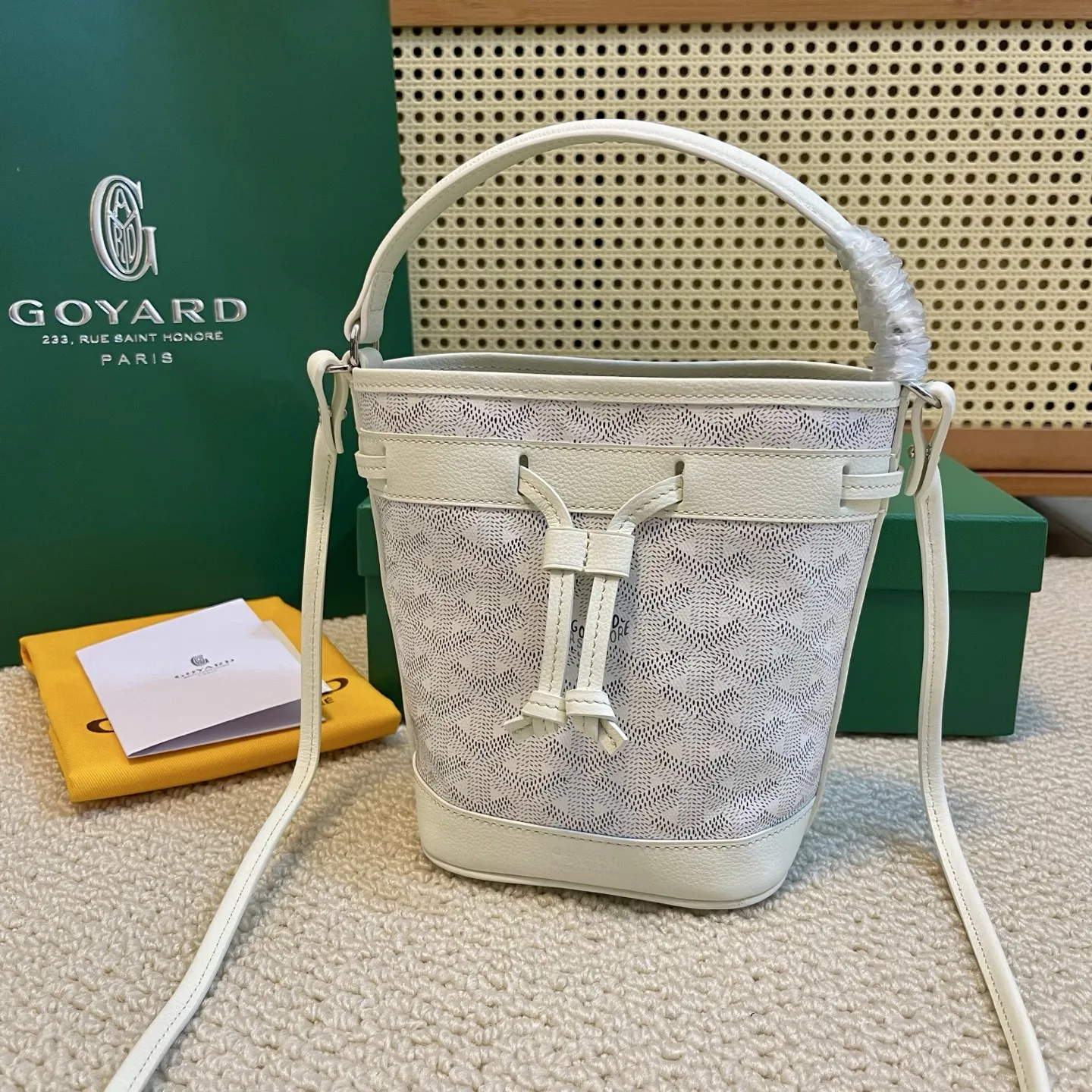 Goyard Petit Flot ミニバケットバッグ ホワイト - 画像 (7)