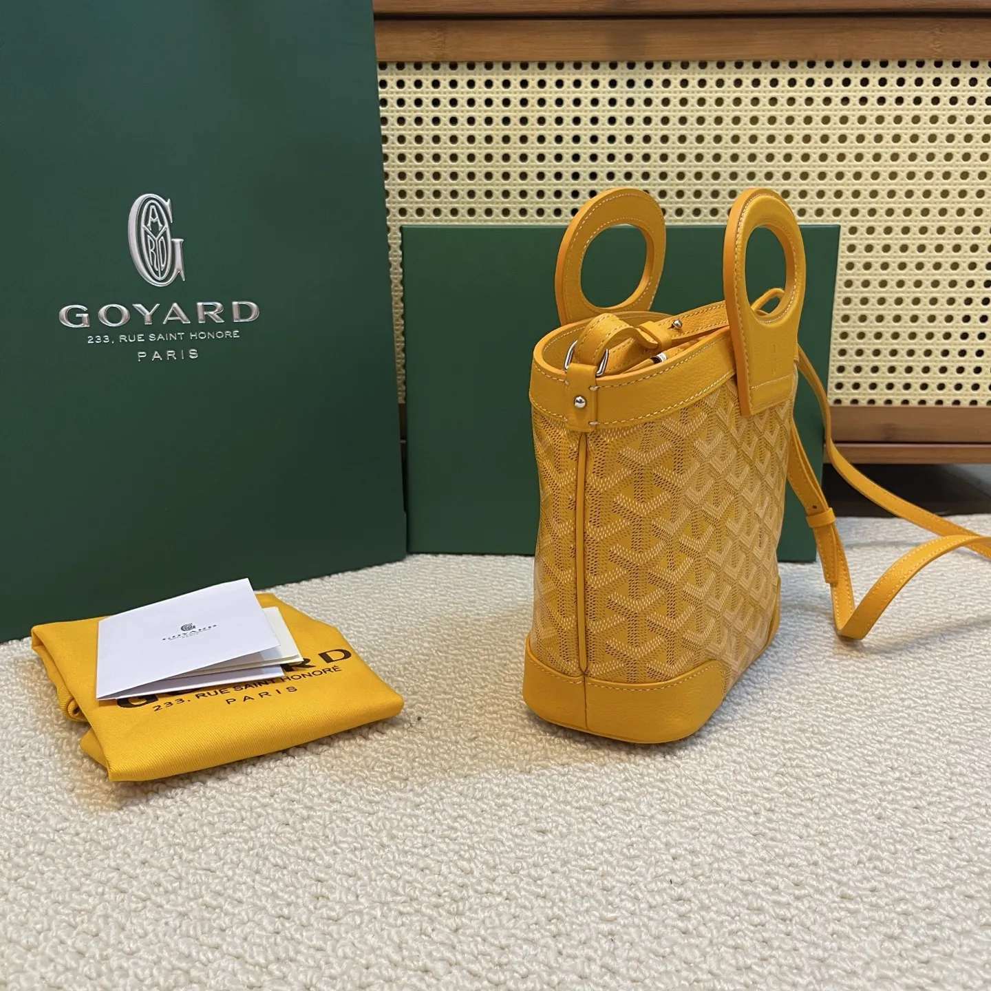 Goyard Beluga mini イエロー バスケット型バッグ - 画像 (3)