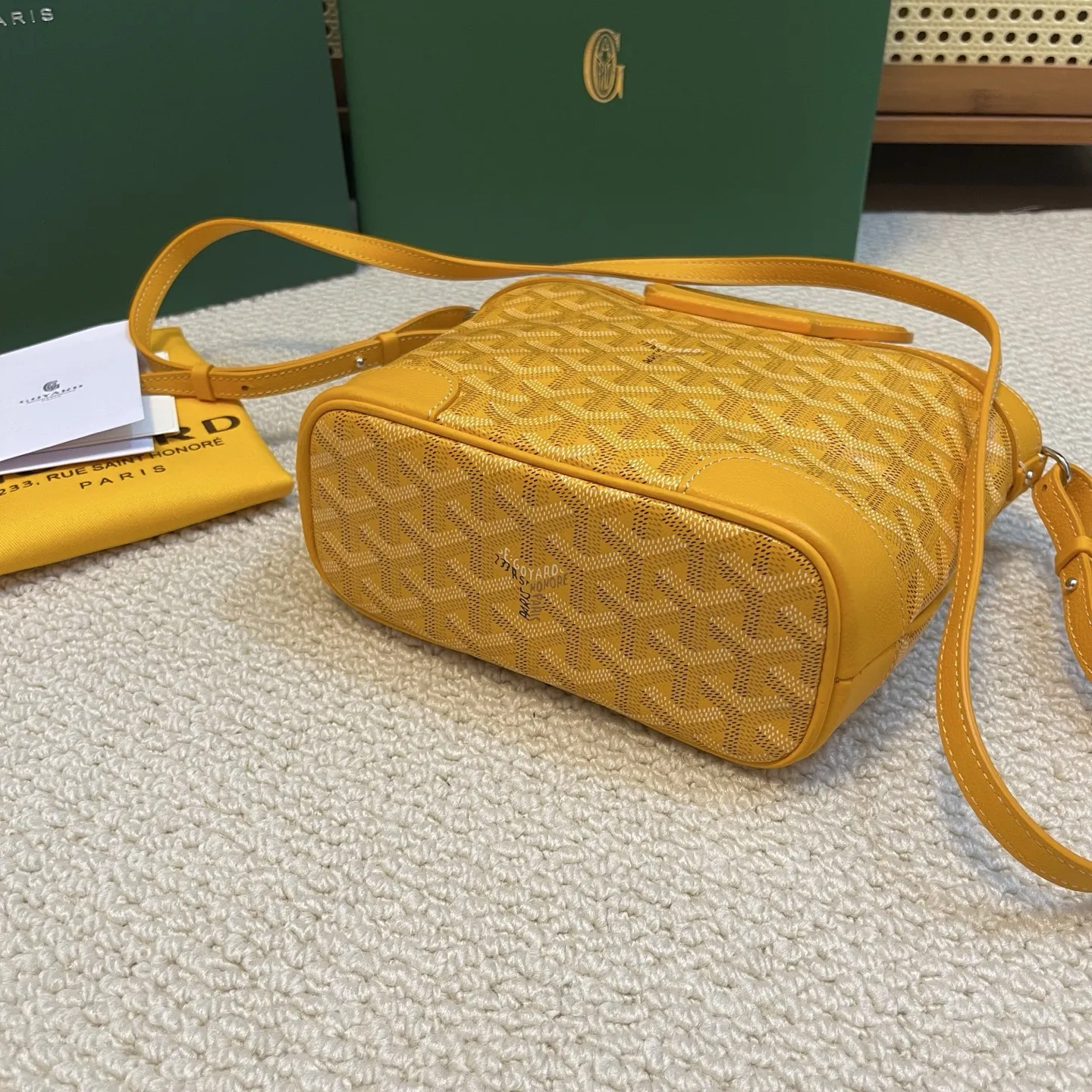 Goyard Beluga mini イエロー バスケット型バッグ - 画像 (5)
