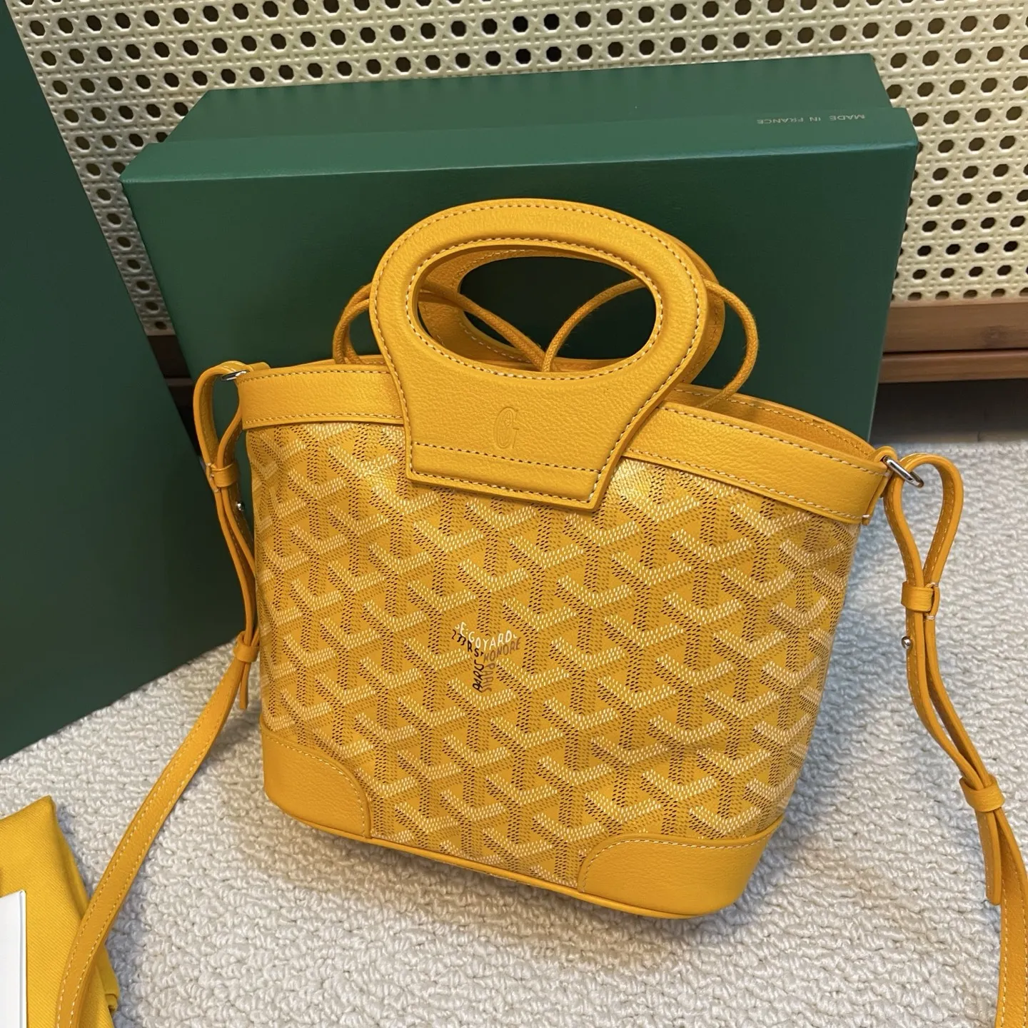 Goyard Beluga mini イエロー バスケット型バッグ - 画像 (6)