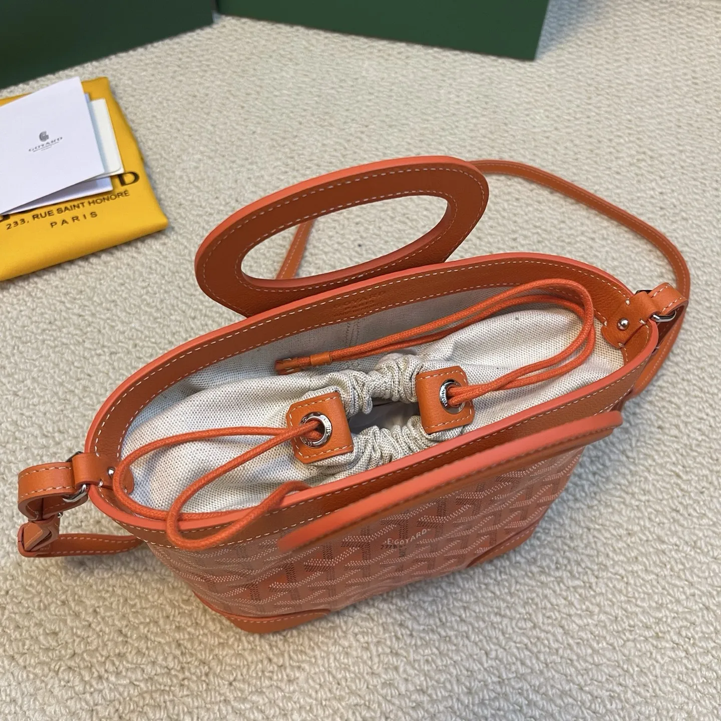 GOYARD Beluga mini オレンジ バスケットバッグ - 画像 (7)