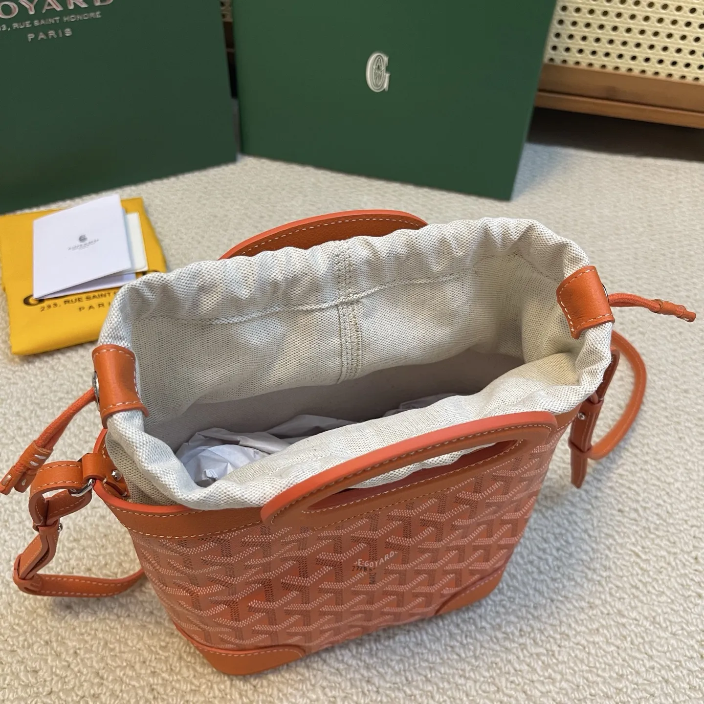 GOYARD Beluga mini オレンジ バスケットバッグ - 画像 (8)
