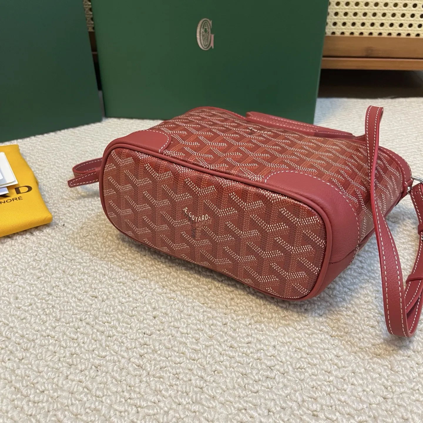 Goyard Beluga miniレッドバスケットバッグ - 画像 (5)