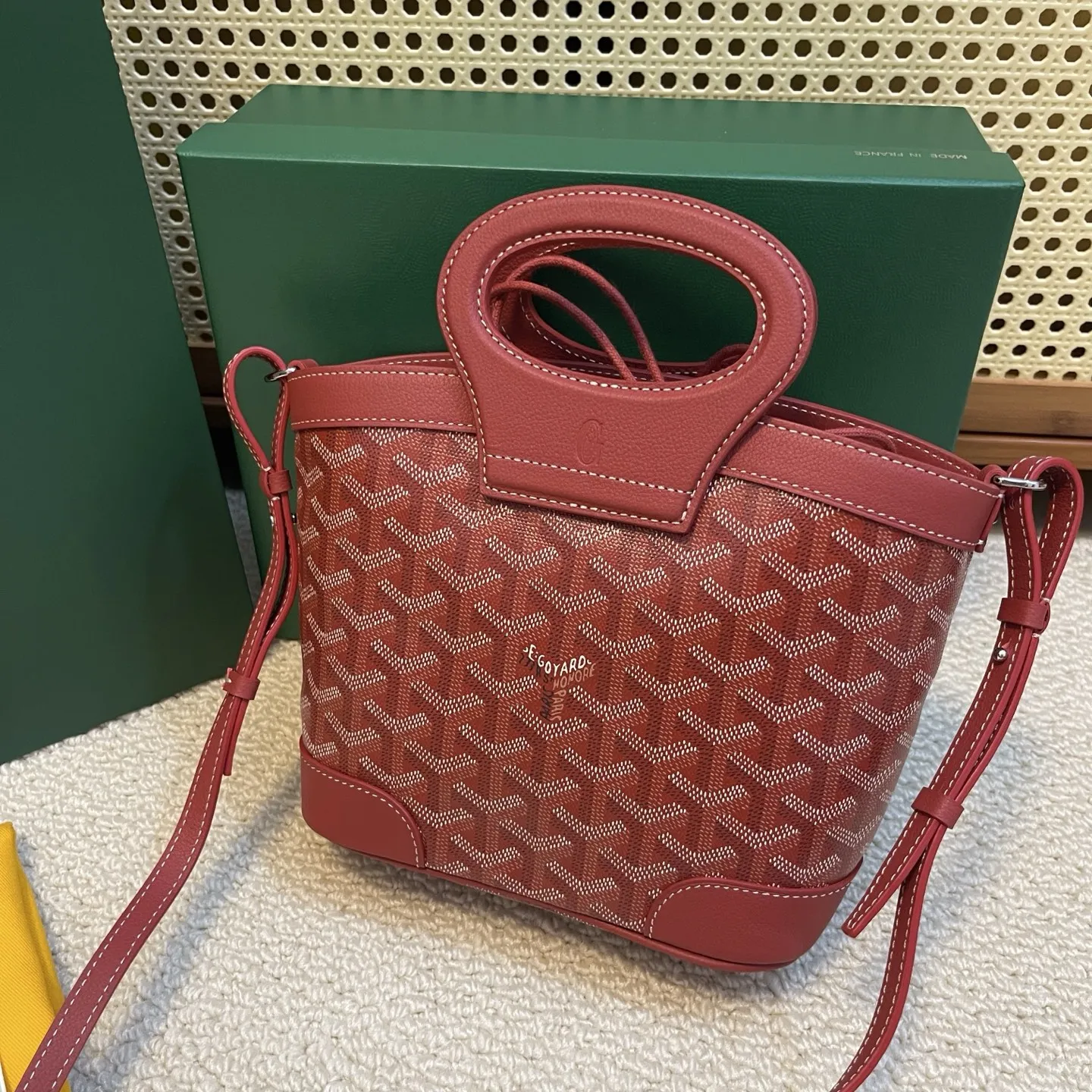 Goyard Beluga miniレッドバスケットバッグ - 画像 (6)
