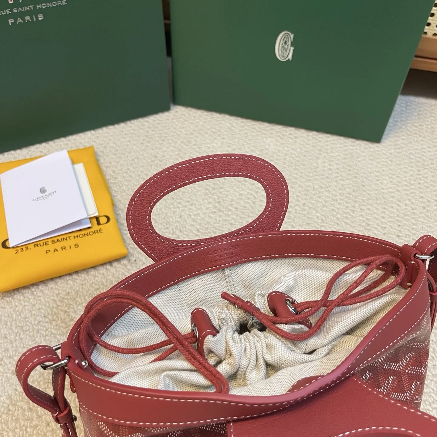 Goyard Beluga miniレッドバスケットバッグ - 画像 (9)