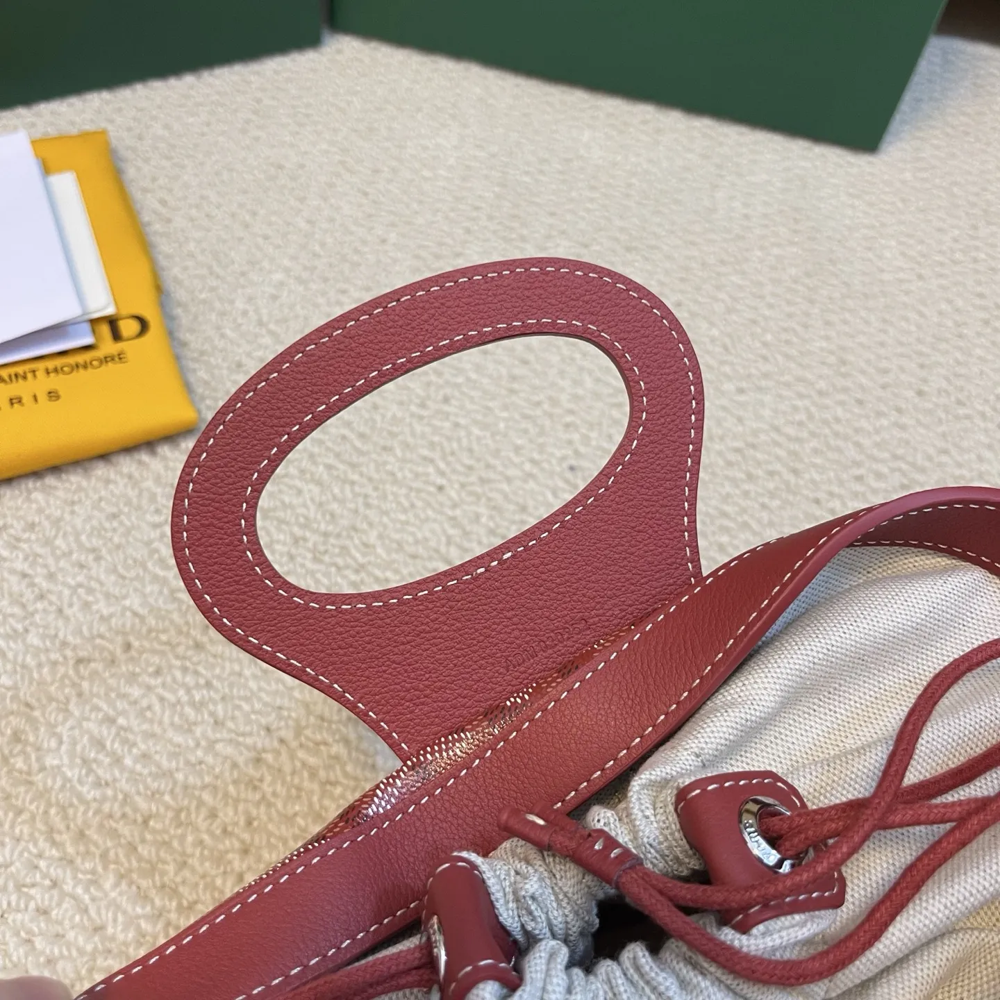 Goyard Beluga miniレッドバスケットバッグ - 画像 (10)