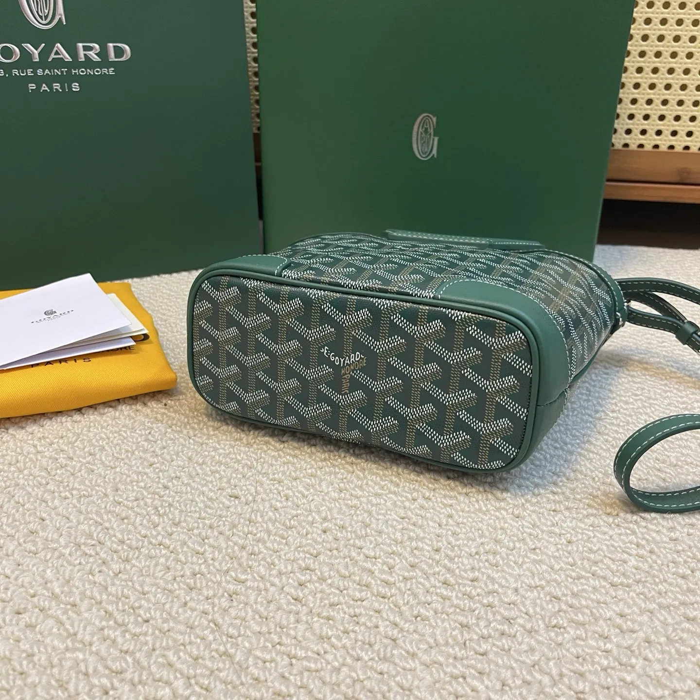 Goyard Beluga mini グリーン バスケットバッグ - 画像 (4)