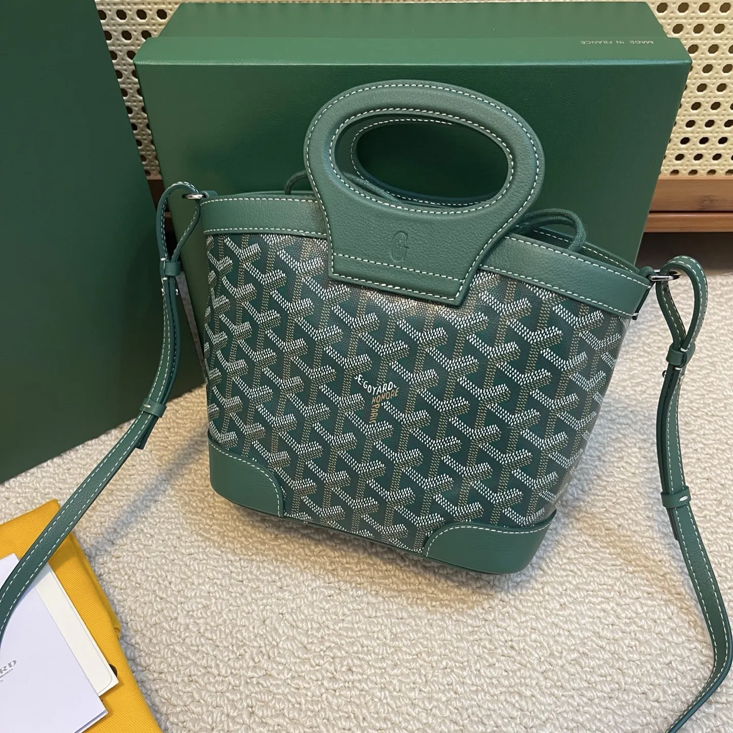 Goyard Beluga mini グリーン バスケットバッグ - 画像 (5)
