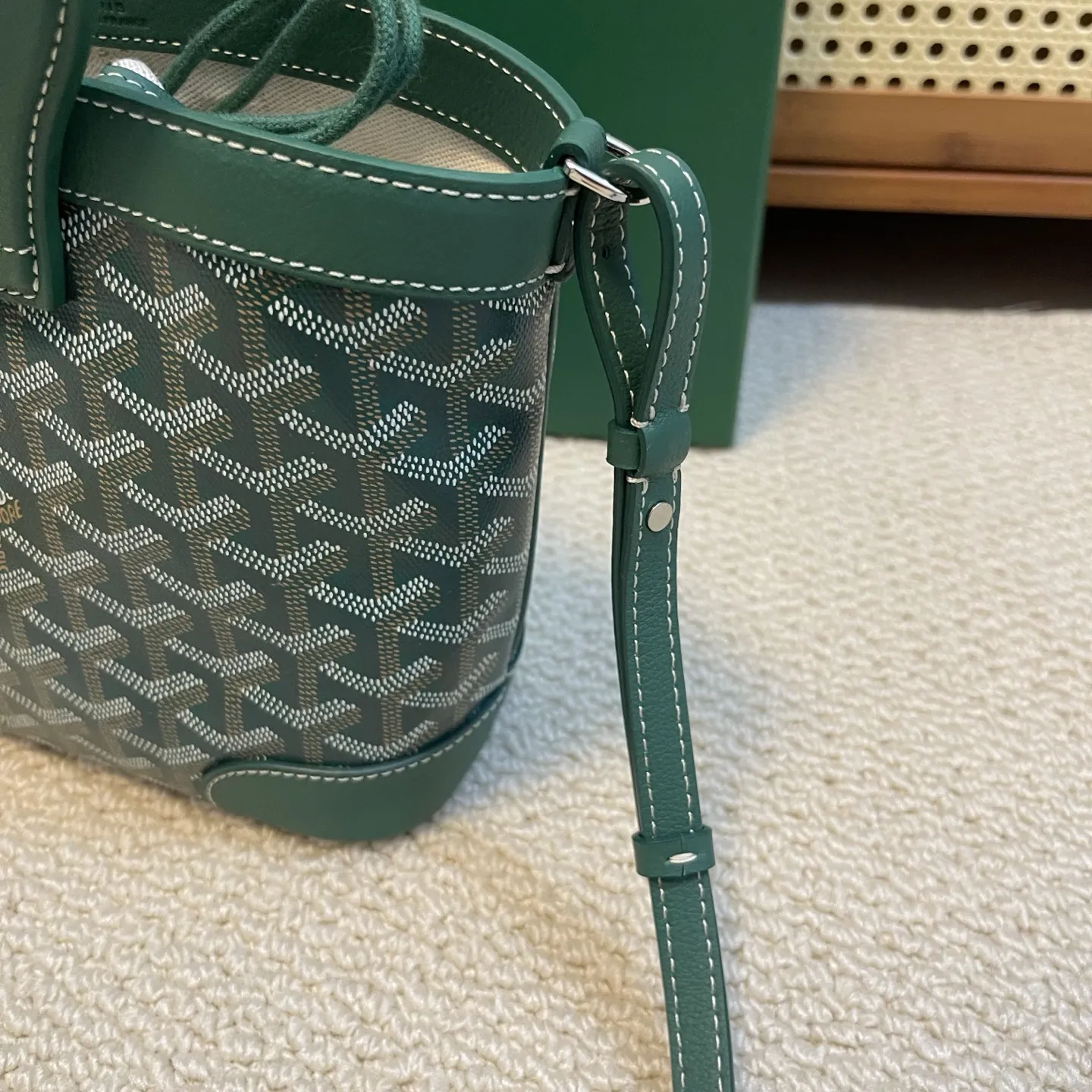 Goyard Beluga mini グリーン バスケットバッグ - 画像 (6)