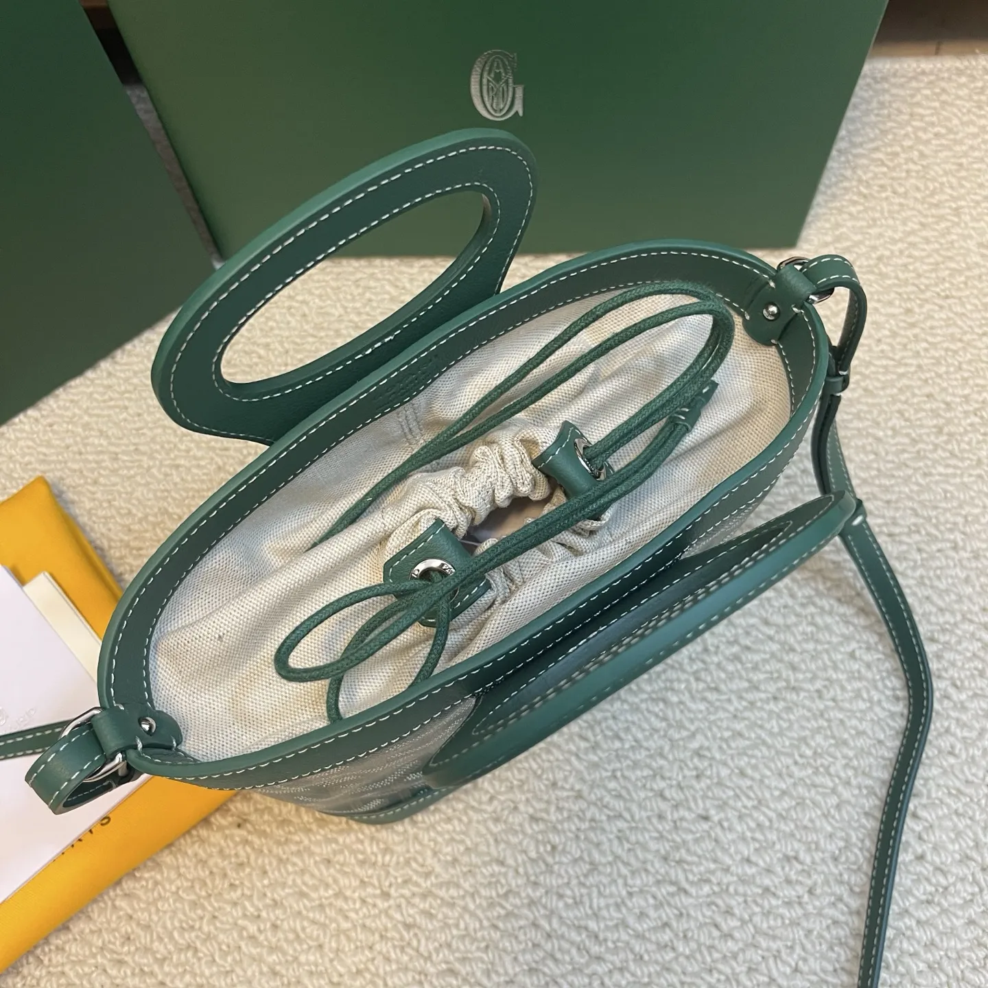 Goyard Beluga mini グリーン バスケットバッグ - 画像 (7)