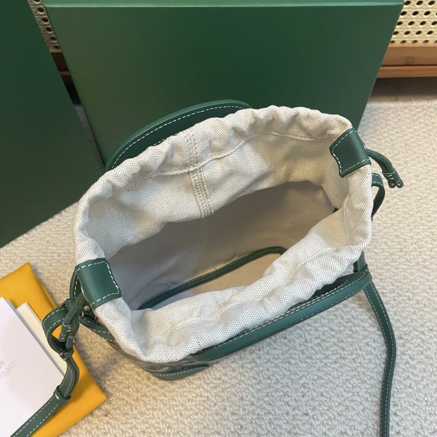 Goyard Beluga mini グリーン バスケットバッグ - 画像 (8)