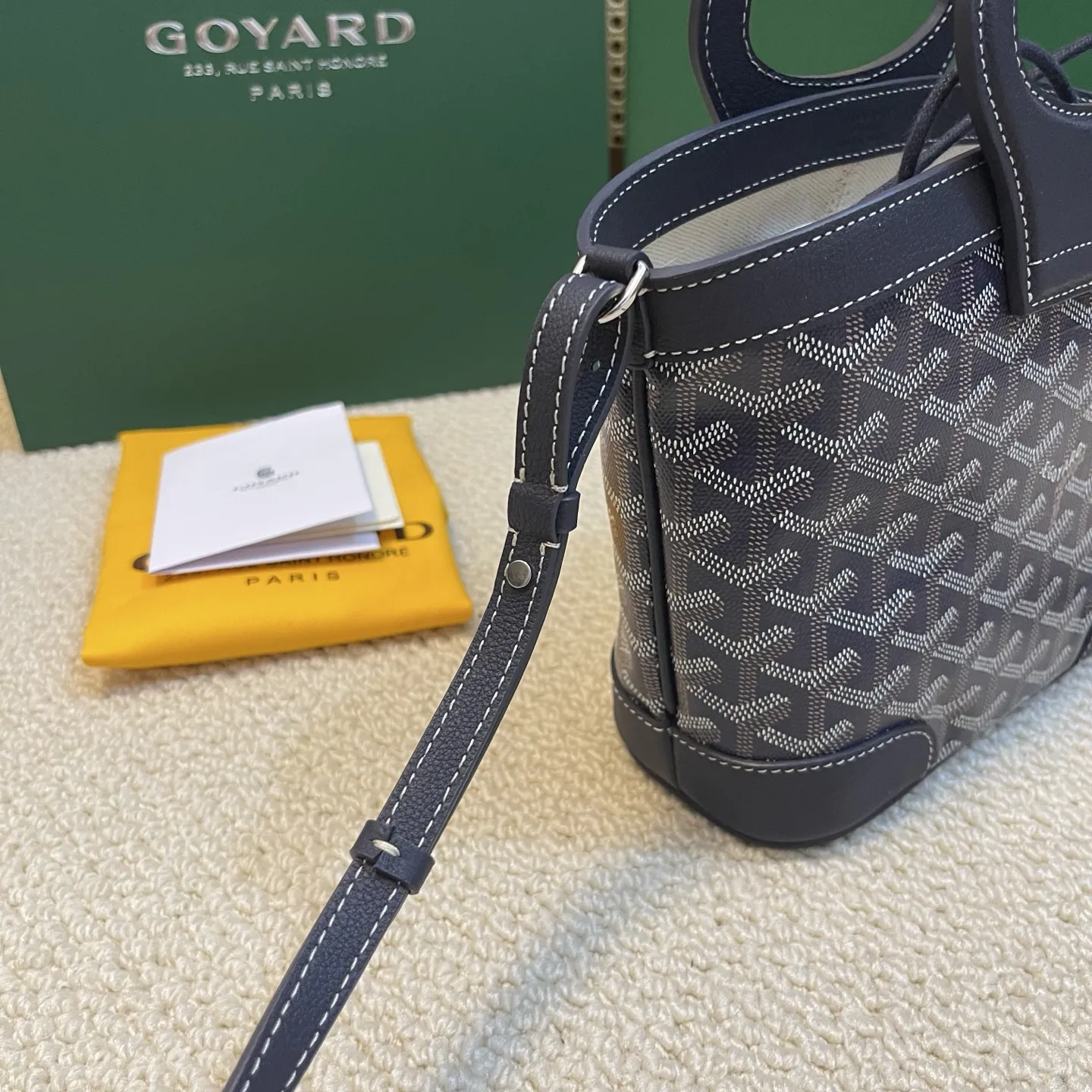 Goyard Beluga mini バスケット ブラック ショルダー - 画像 (4)