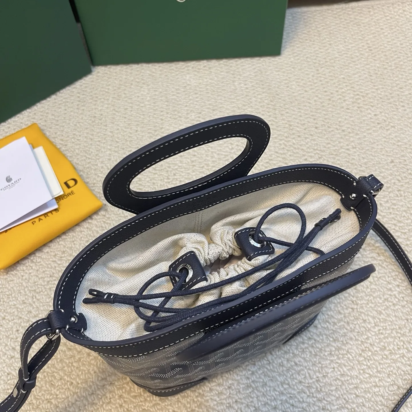 Goyard Beluga mini バスケット ブラック ショルダー - 画像 (7)