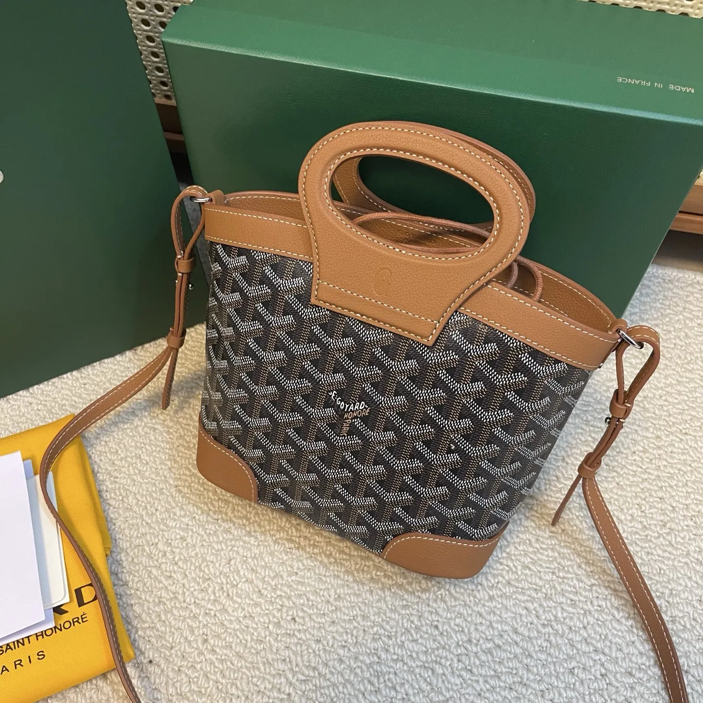 Goyard Beluga mini バスケット ブラウン ショルダーバッグ - 画像 (6)