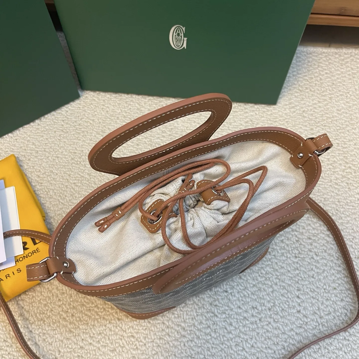 Goyard Beluga mini バスケット ブラウン ショルダーバッグ - 画像 (7)