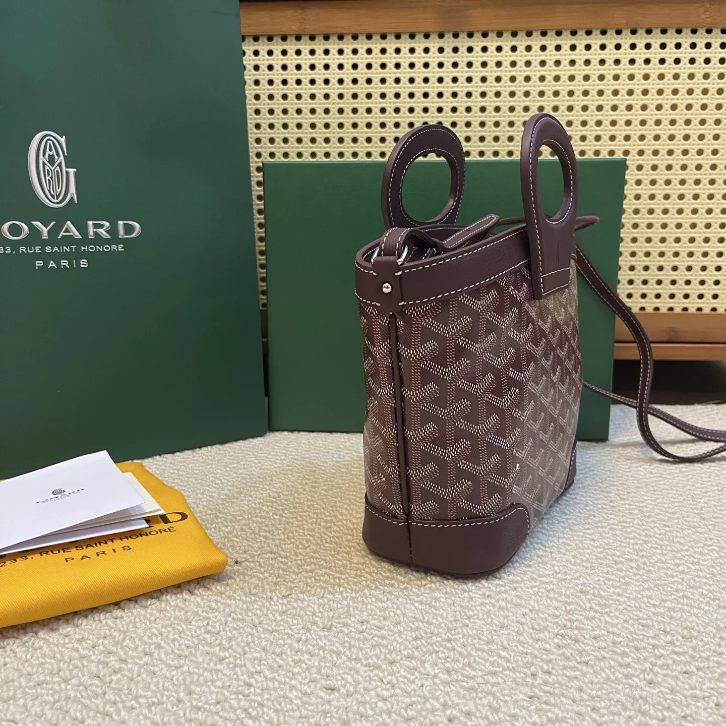 Goyard Beluga mini バスケット バーガンディ 新作 - 画像 (3)