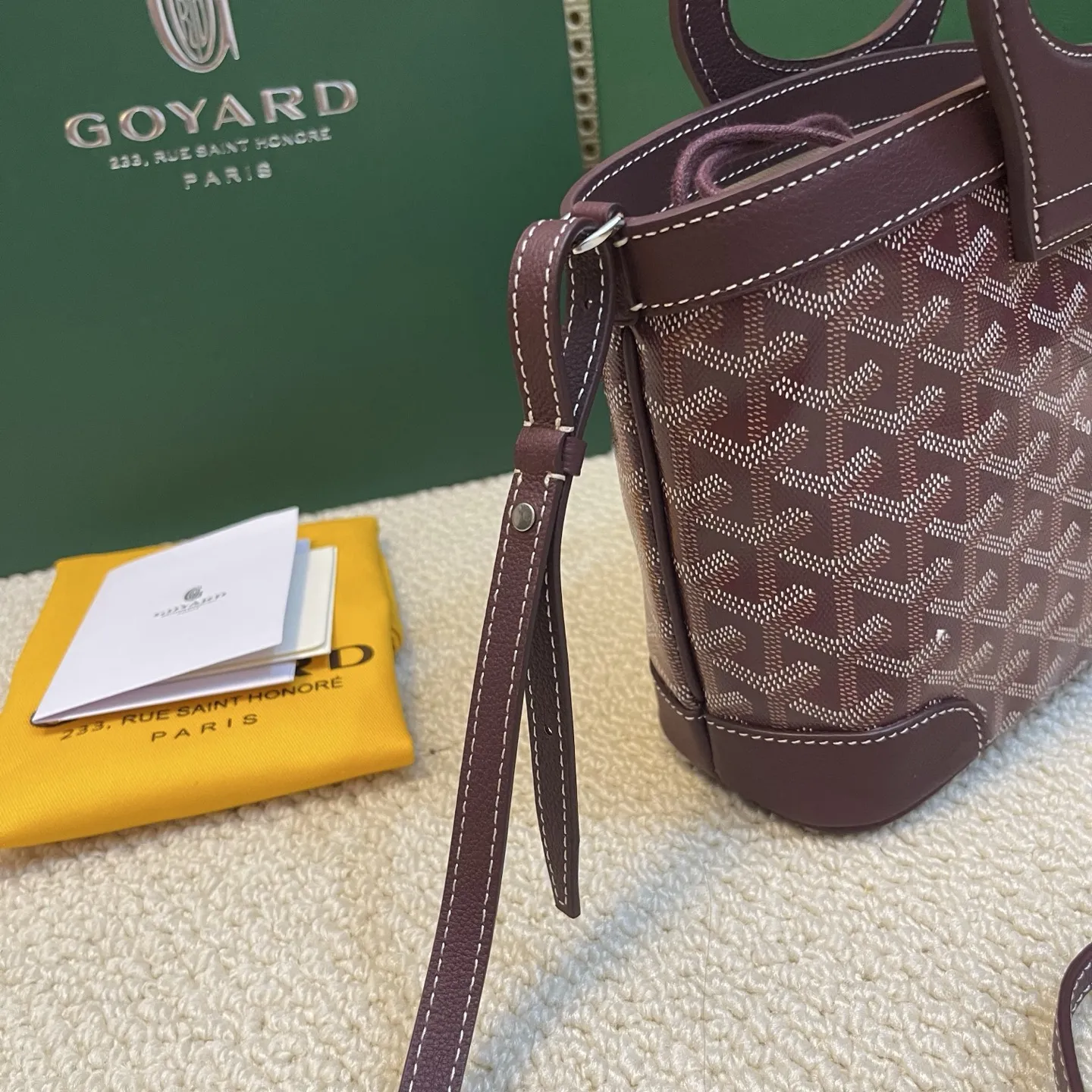 Goyard Beluga mini バスケット バーガンディ 新作 - 画像 (4)