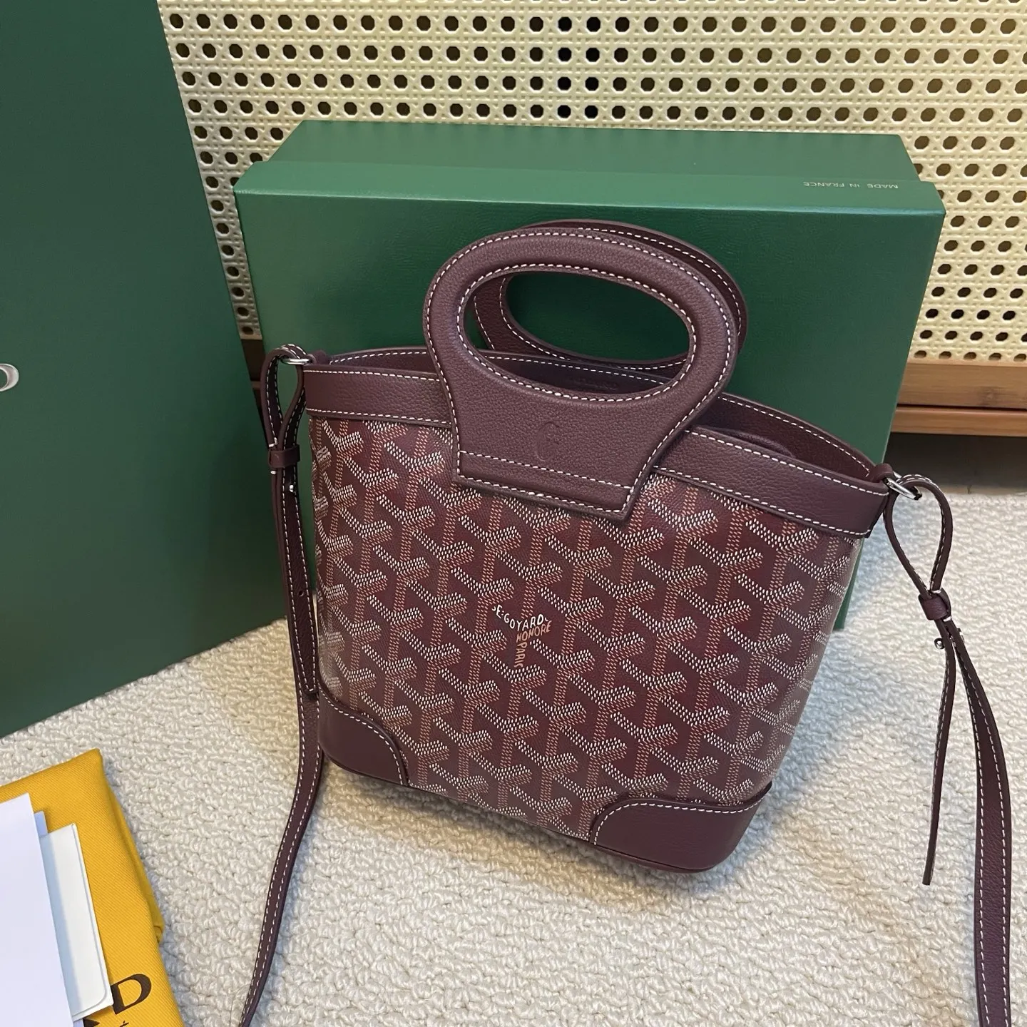 Goyard Beluga mini バスケット バーガンディ 新作 - 画像 (6)
