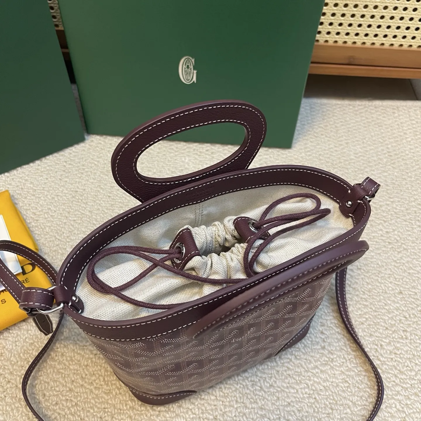 Goyard Beluga mini バスケット バーガンディ 新作 - 画像 (7)