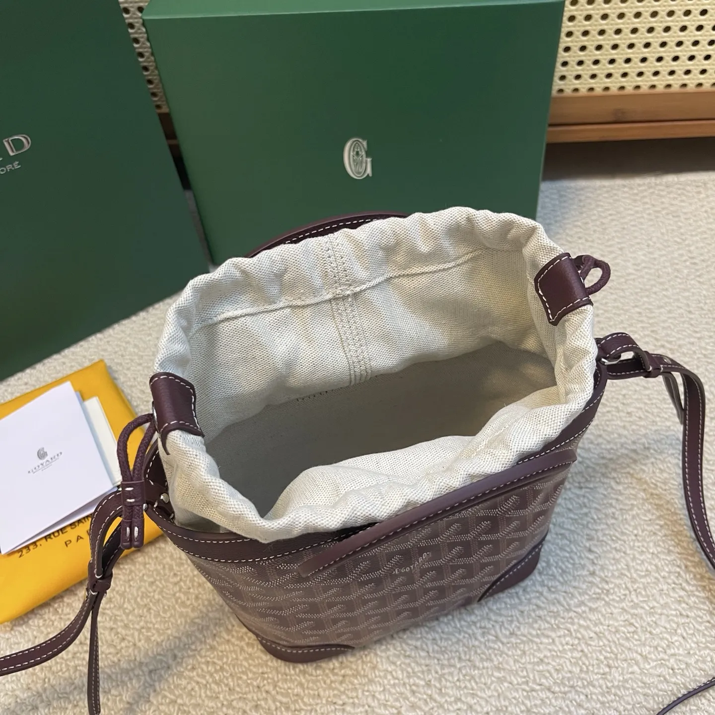 Goyard Beluga mini バスケット バーガンディ 新作 - 画像 (8)