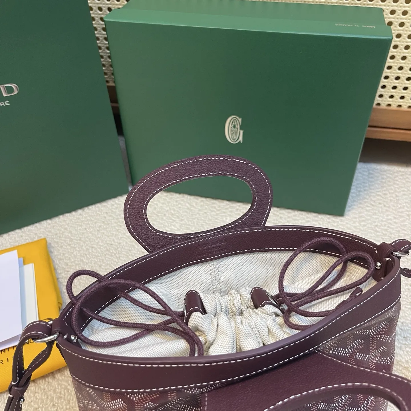 Goyard Beluga mini バスケット バーガンディ 新作 - 画像 (9)