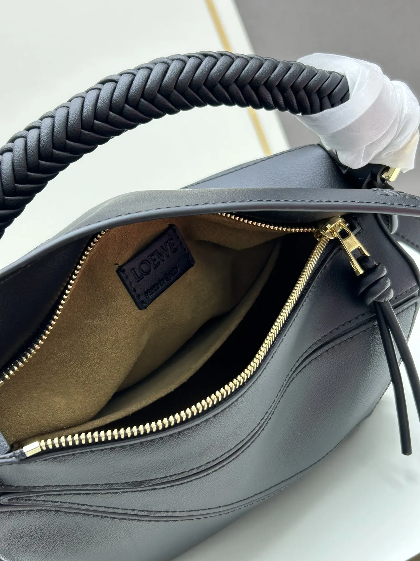 LOEWE 720 Puzzle バッグ ブラック 小型 - 画像 (9)