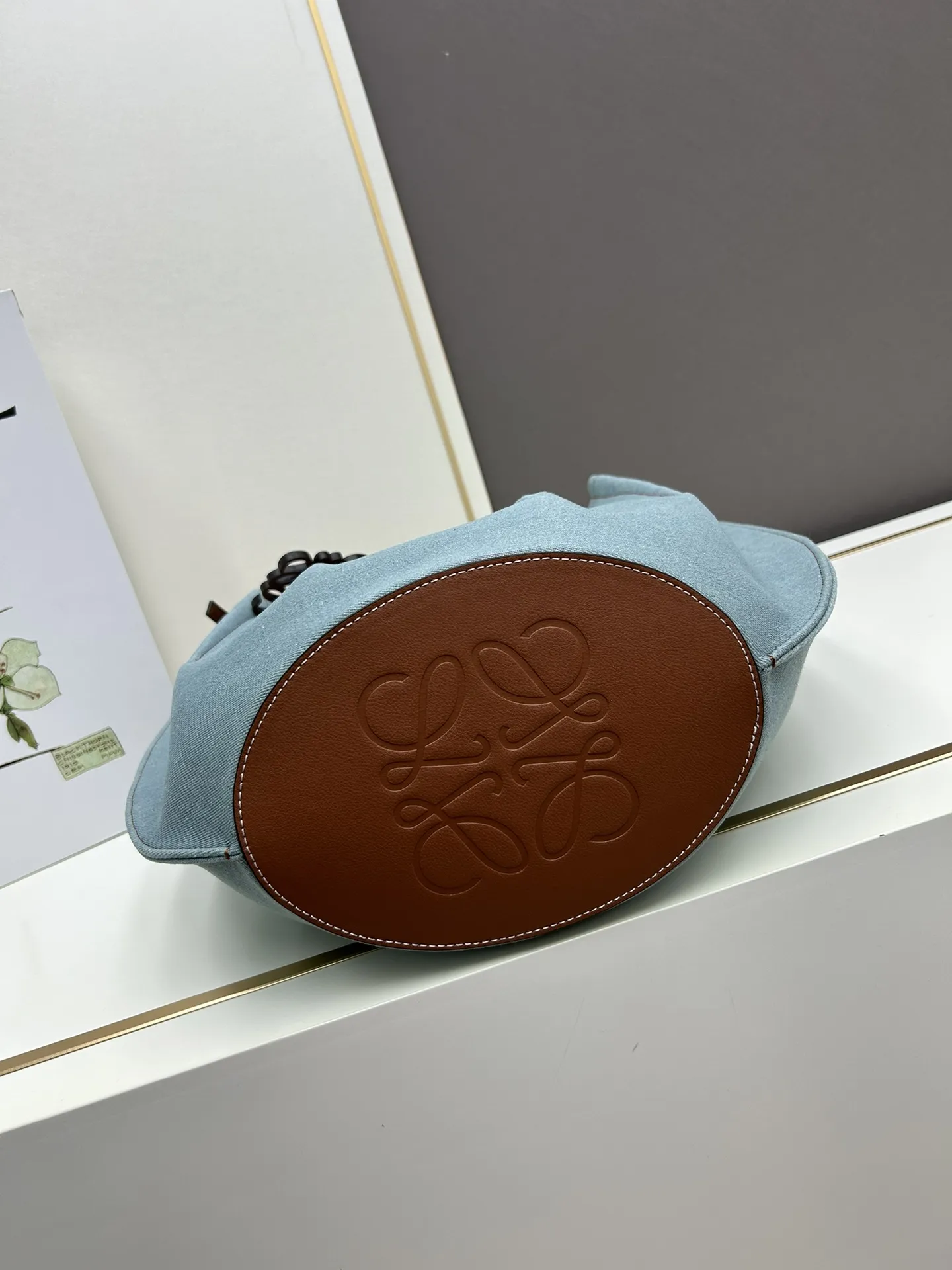 LOEWE 540 Loew Shell Tote ブルー 大型バッグ - 画像 (5)