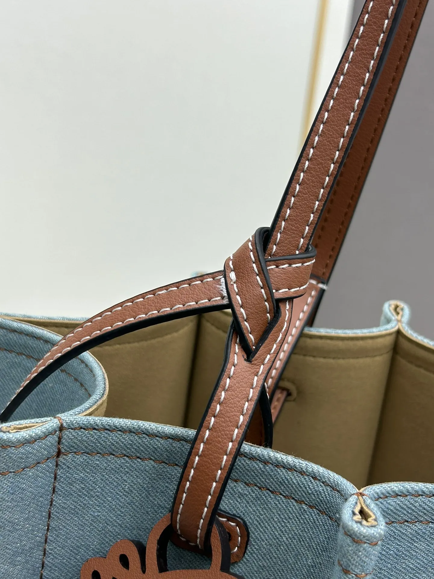 LOEWE 540 Loew Shell Tote ブルー 大型バッグ - 画像 (7)