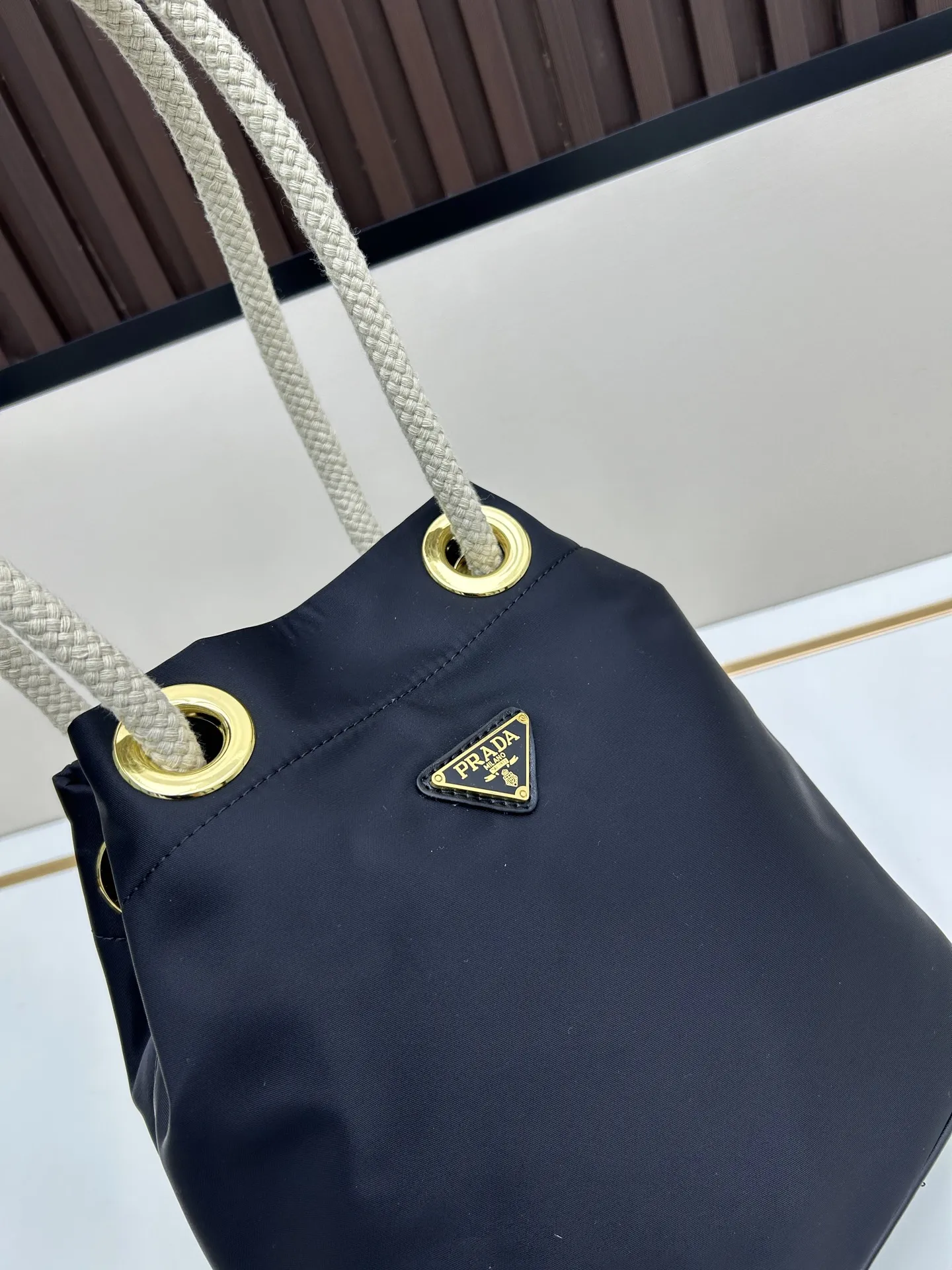 Prada Mariner再生ニロントートバッグ ブラック スタイル2535 - 画像 (4)