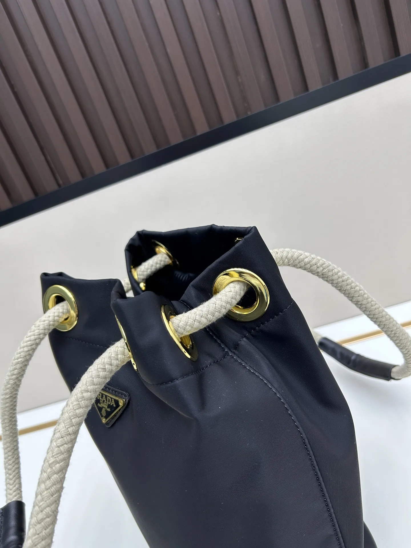 Prada Mariner再生ニロントートバッグ ブラック スタイル2535 - 画像 (6)