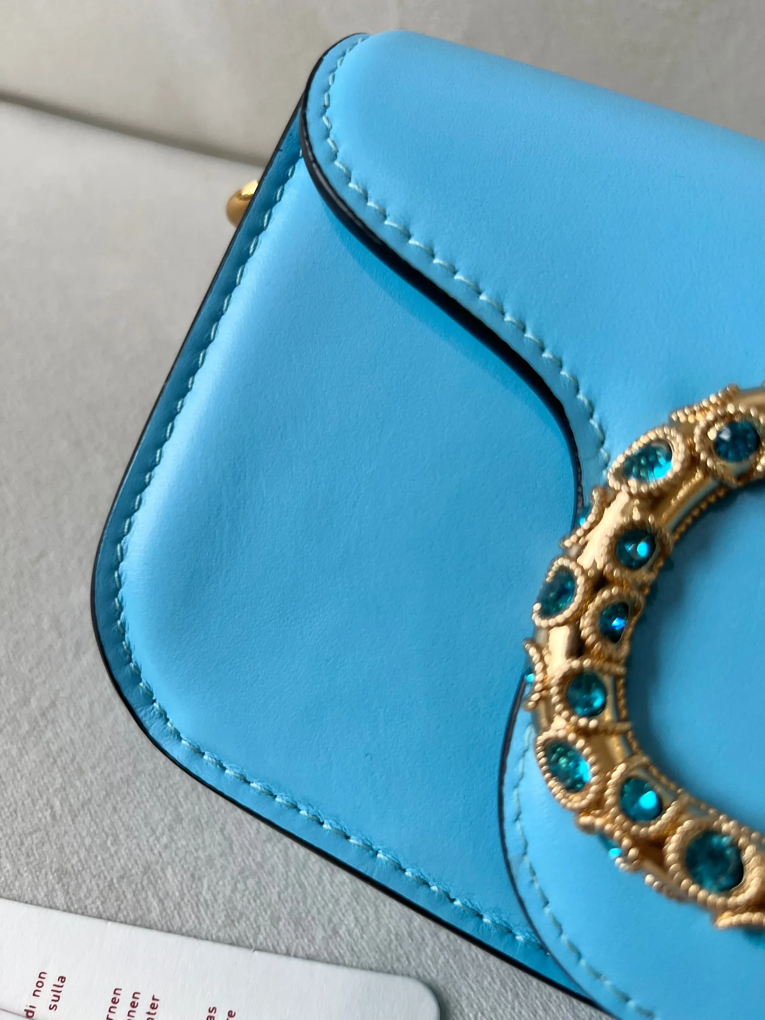 Valentinoブルーカーフスキーハンドバッグ - 画像 (9)
