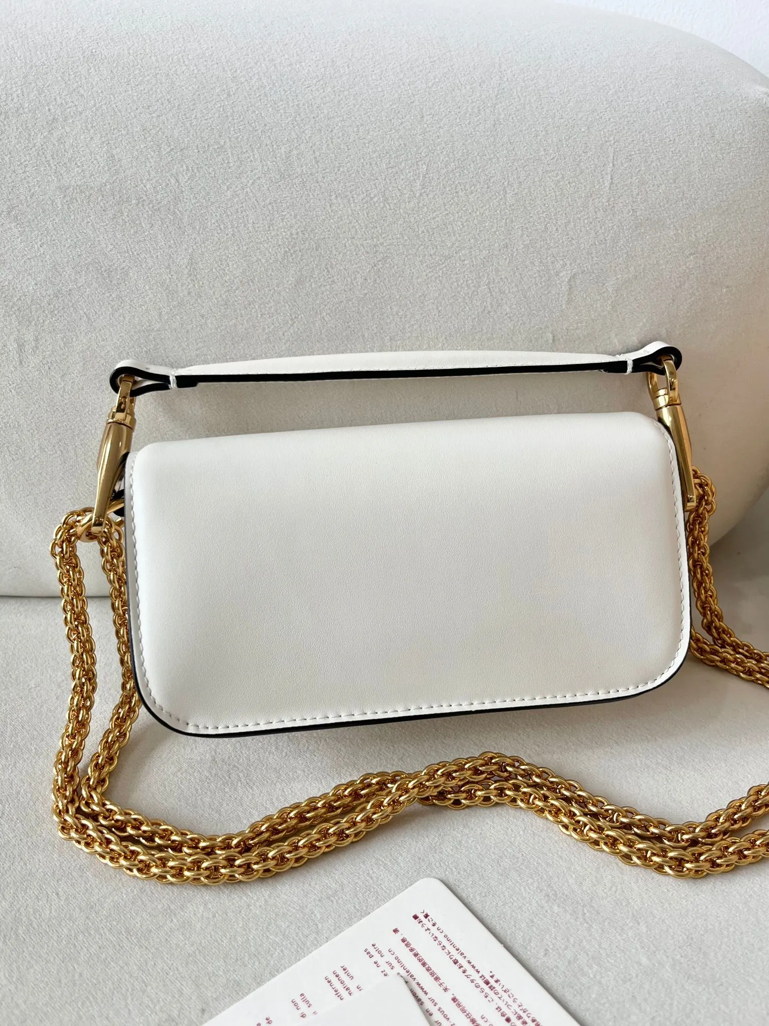 Valentino 白小牛皮ハンドバッグ - 画像 (5)