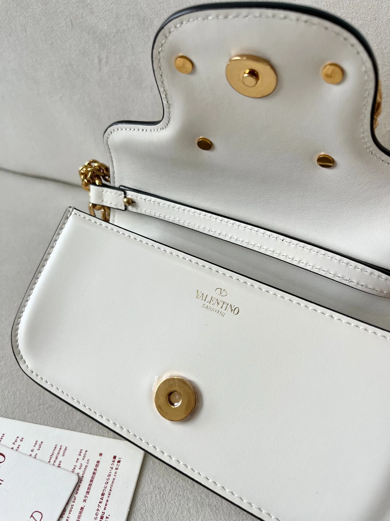 Valentino 白小牛皮ハンドバッグ - 画像 (7)