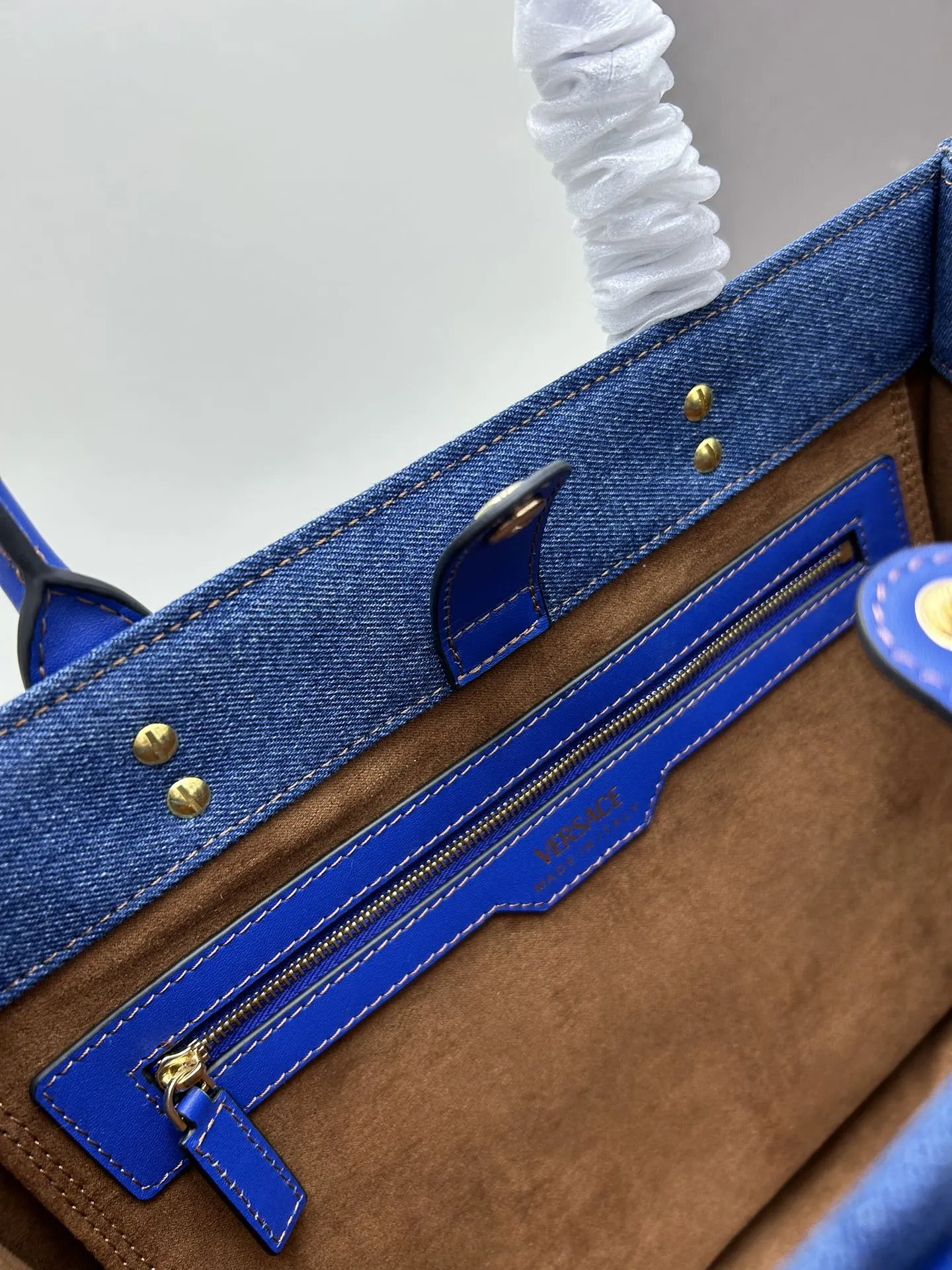 Versace ブルーデニムトートバッグ2023新作 - 画像 (9)