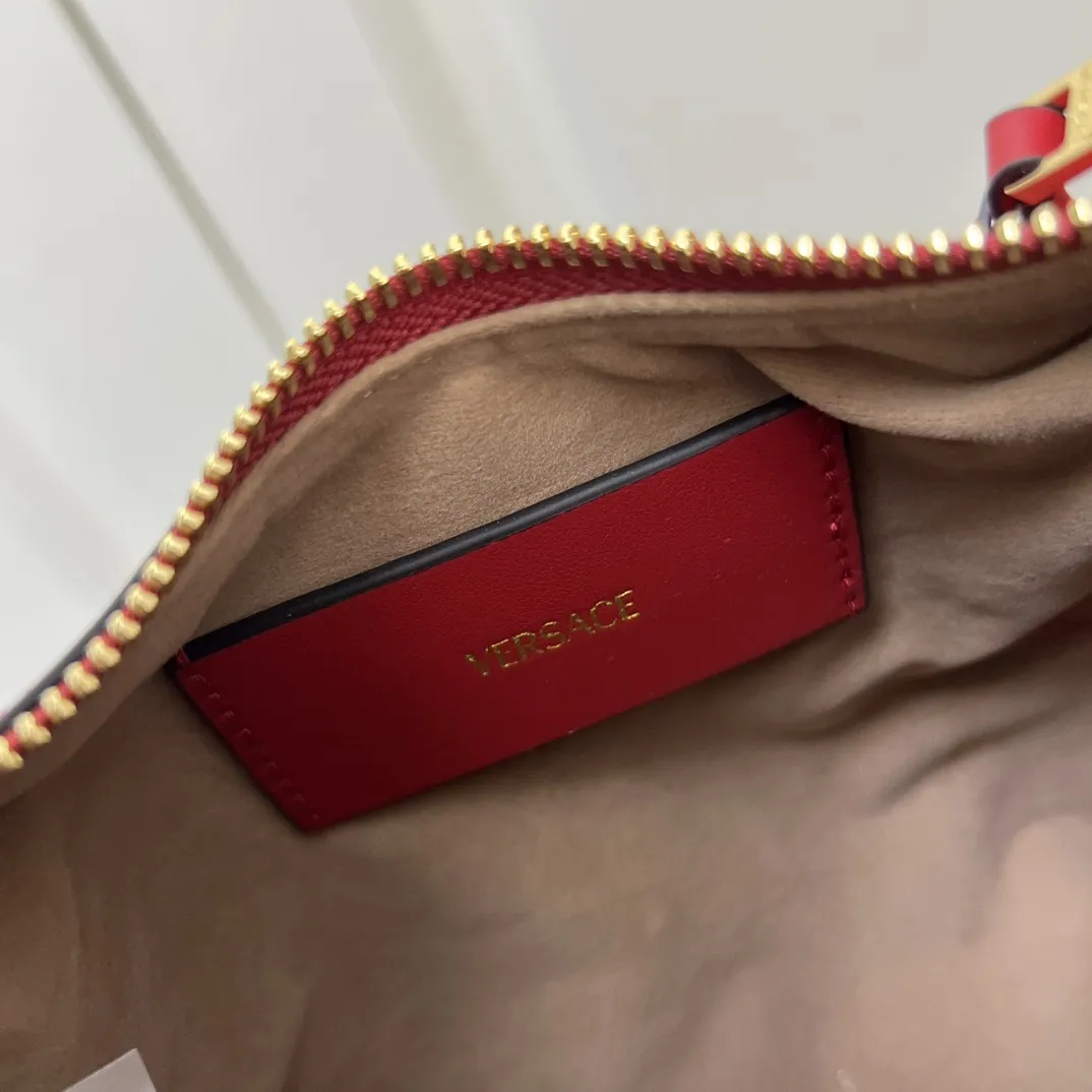 VERSACE 赤色レディースTag新月バッグH08885 - 画像 (11)